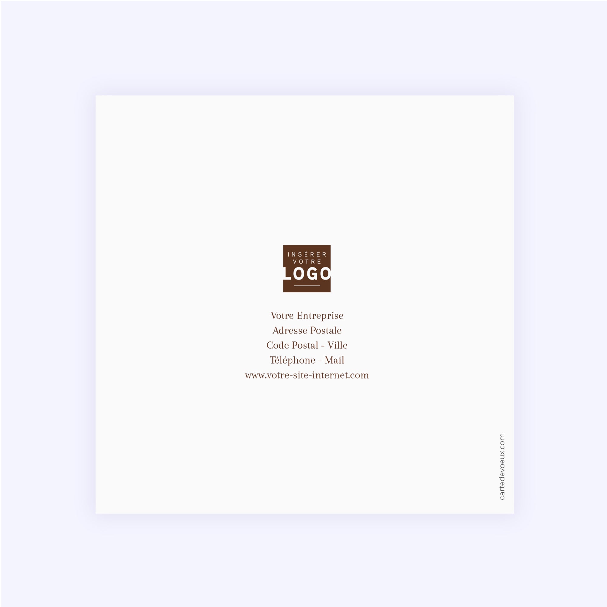 L’Art de l'Excellence | Vœux professionnels • Carte de voeux • Carré double photo N° 3