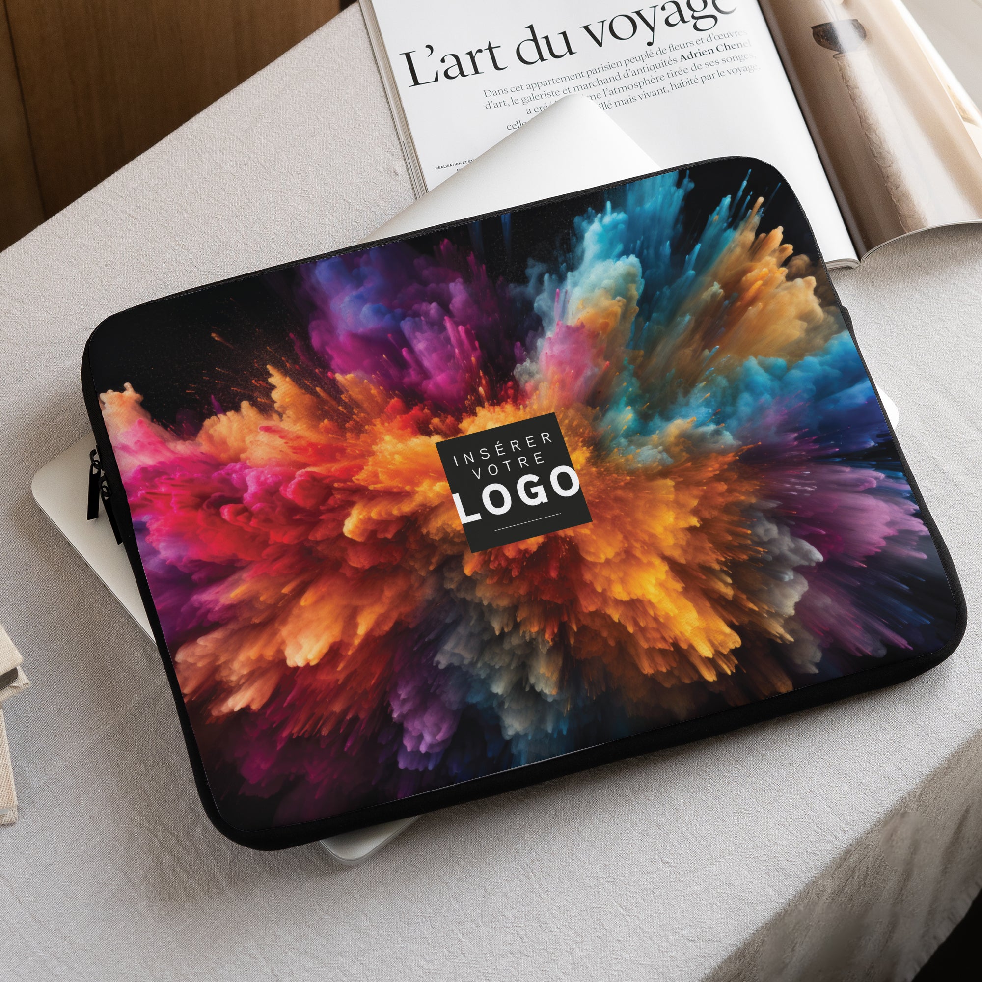 Explosion Chromatique | Cadeau entreprise • Housse ordinateur • 15 pouces photo N° 1