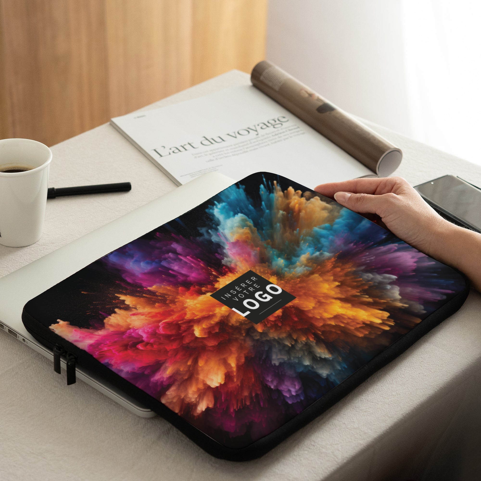 Explosion Chromatique | Vœux professionnels • Housse ordinateur • 15 pouces photo N° 2