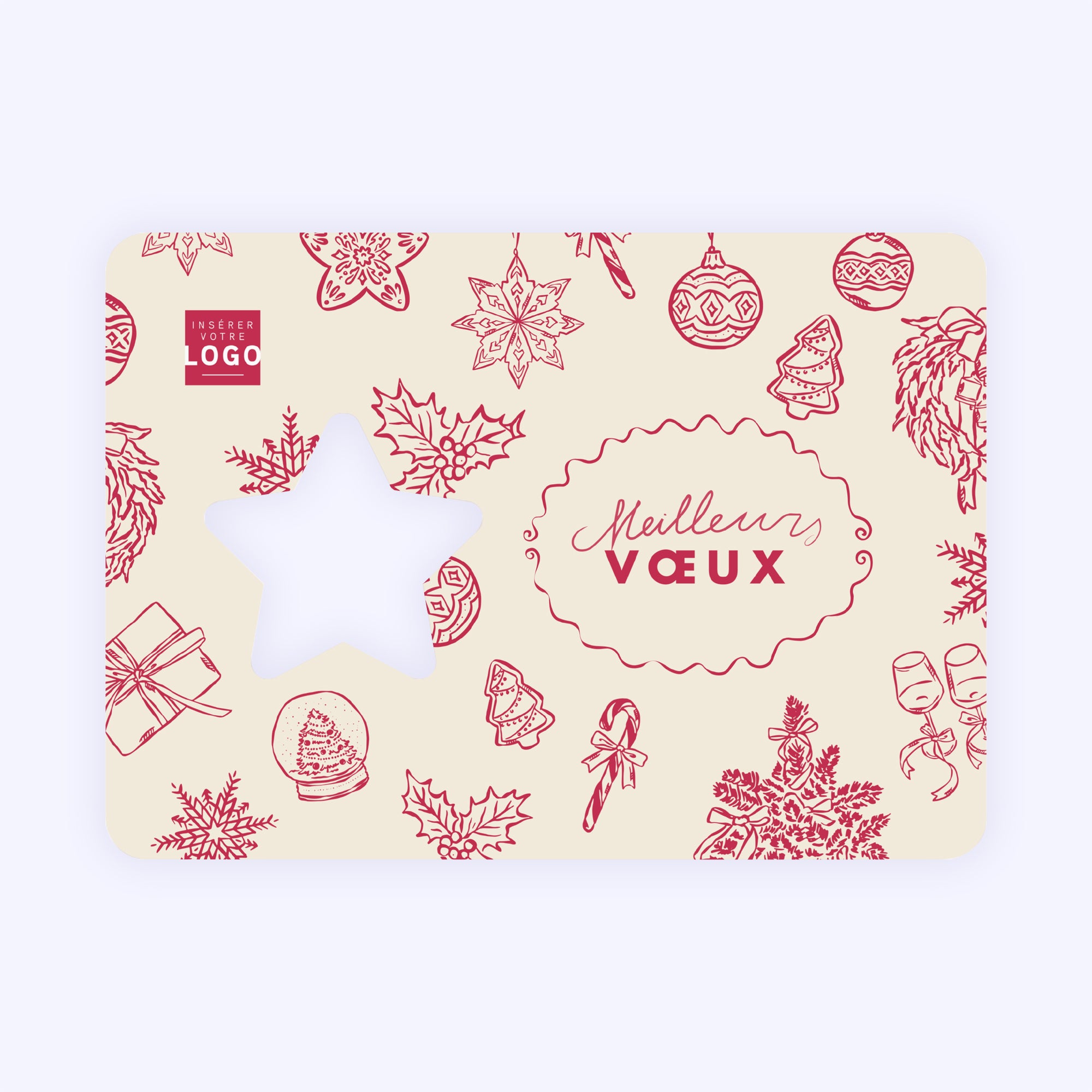 La magie de Noël | Vœux professionnels • Carte de voeux • Horizontal étoile photo N° 1