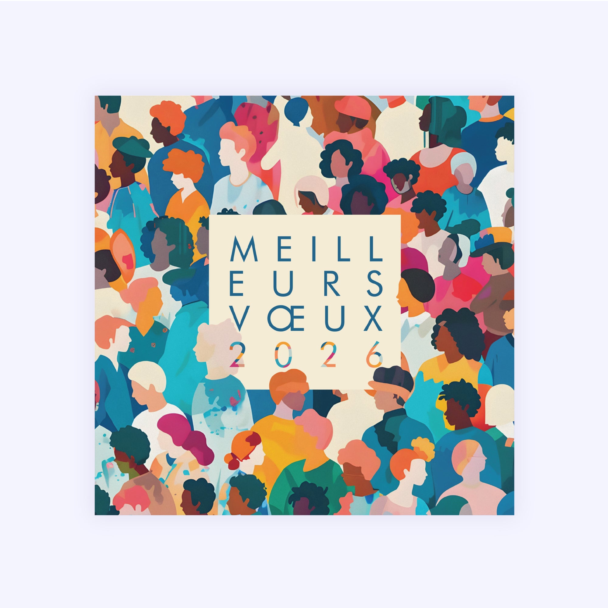 Différents, tous ensemble | Vœux professionnels • Carte de voeux • Carré photo N° 1