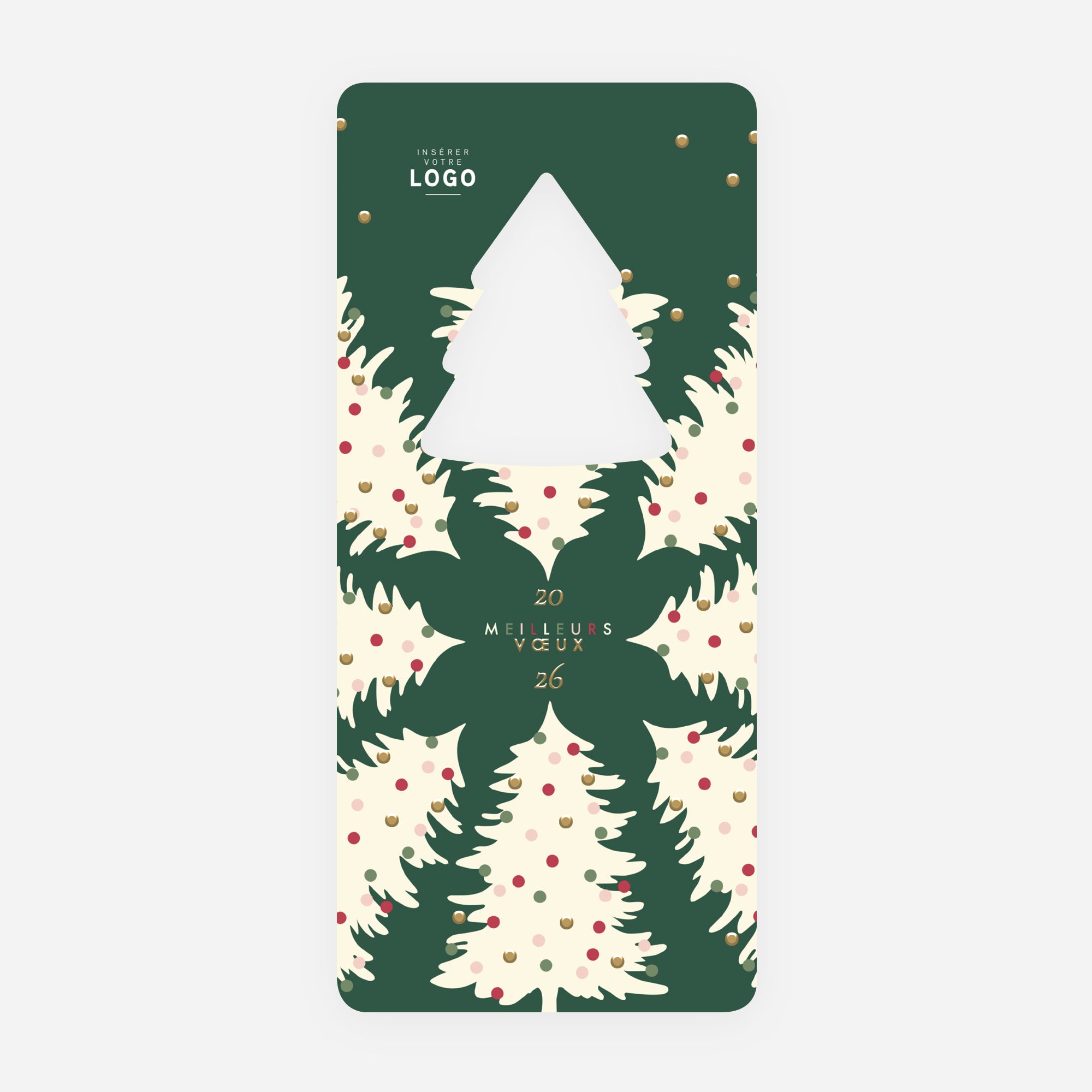 La danse des sapins | Vœux professionnels • Carte de voeux • Vertical sapin photo N° 1