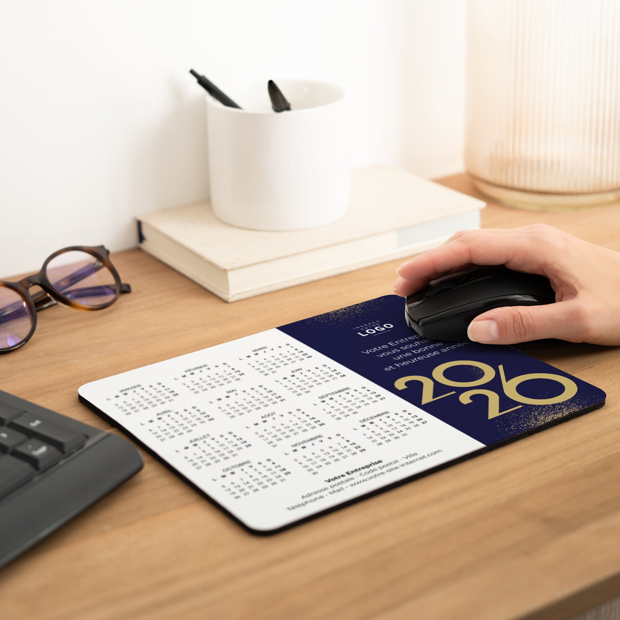 Sable d'Or | Cadeau entreprise • Tapis de souris • 23 x 19,6 cm photo N° 2