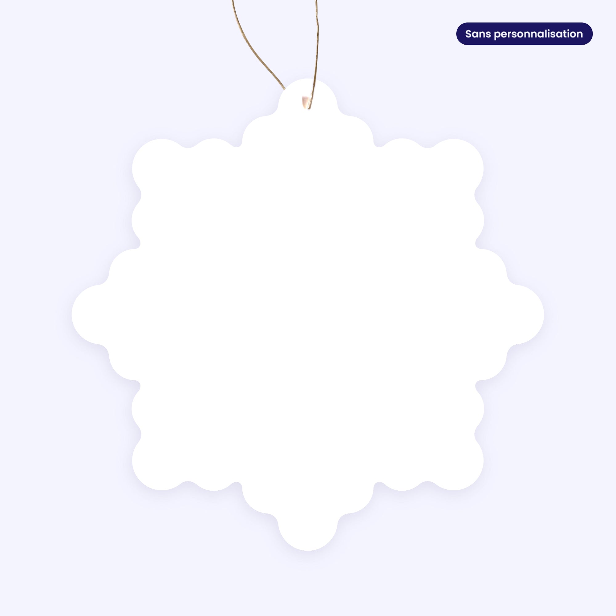 les sapins dorés | Vœux professionnels • Boule de Noël papier • Flocon photo N° 3