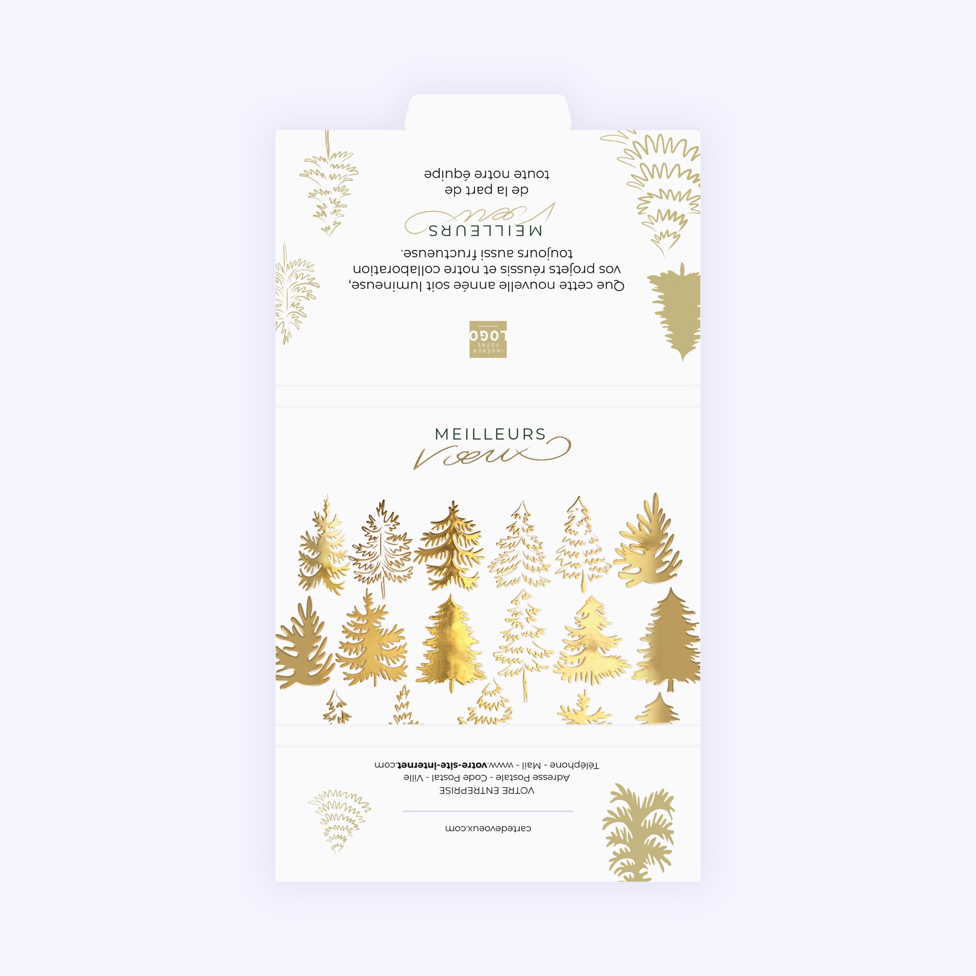 les sapins dorés | Vœux professionnels • Carte chocolats • Maxim's de Paris photo N° 3