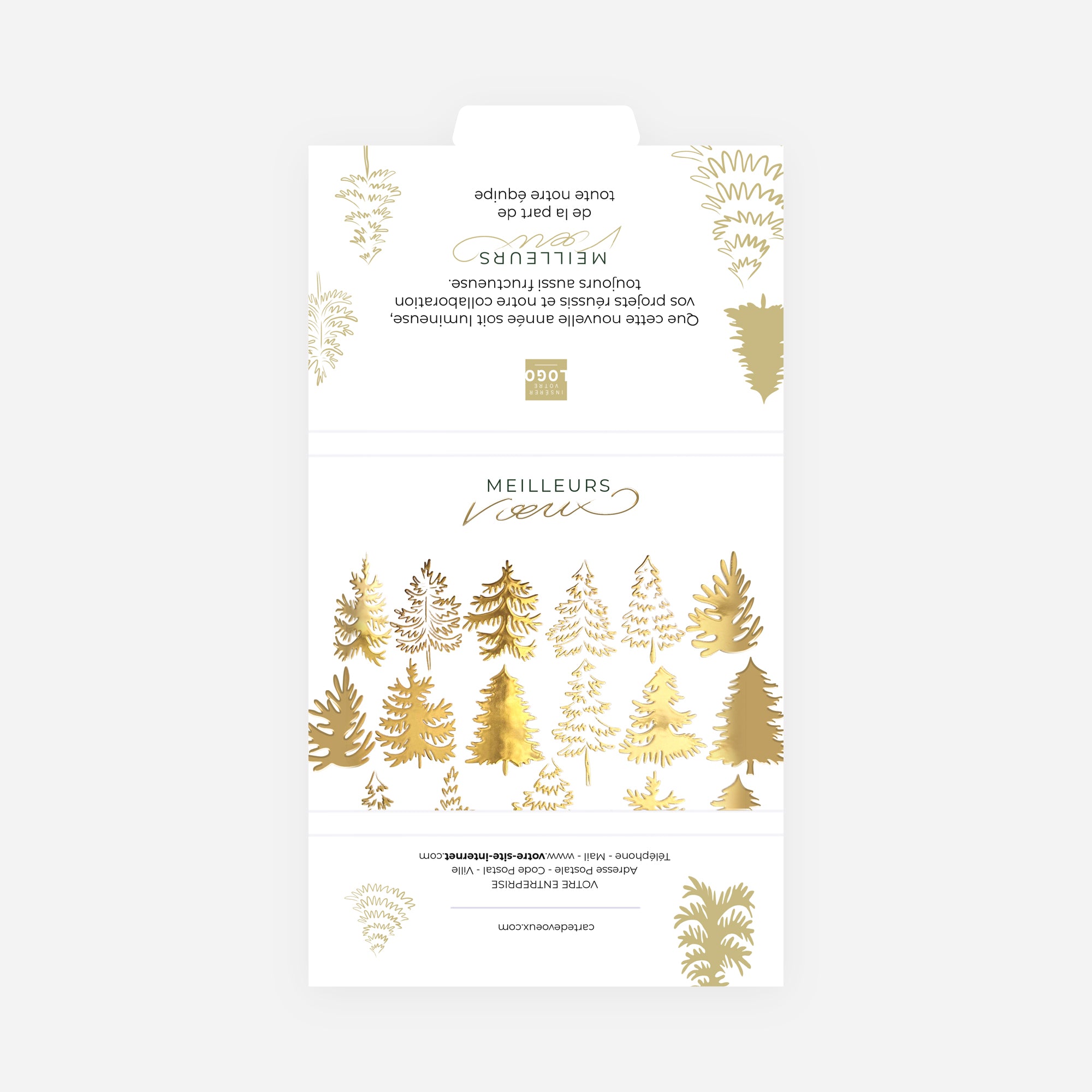 Les sapins dorés | Vœux professionnels • Boite chocolat personnalisée • Maxim's de Paris photo N° 3