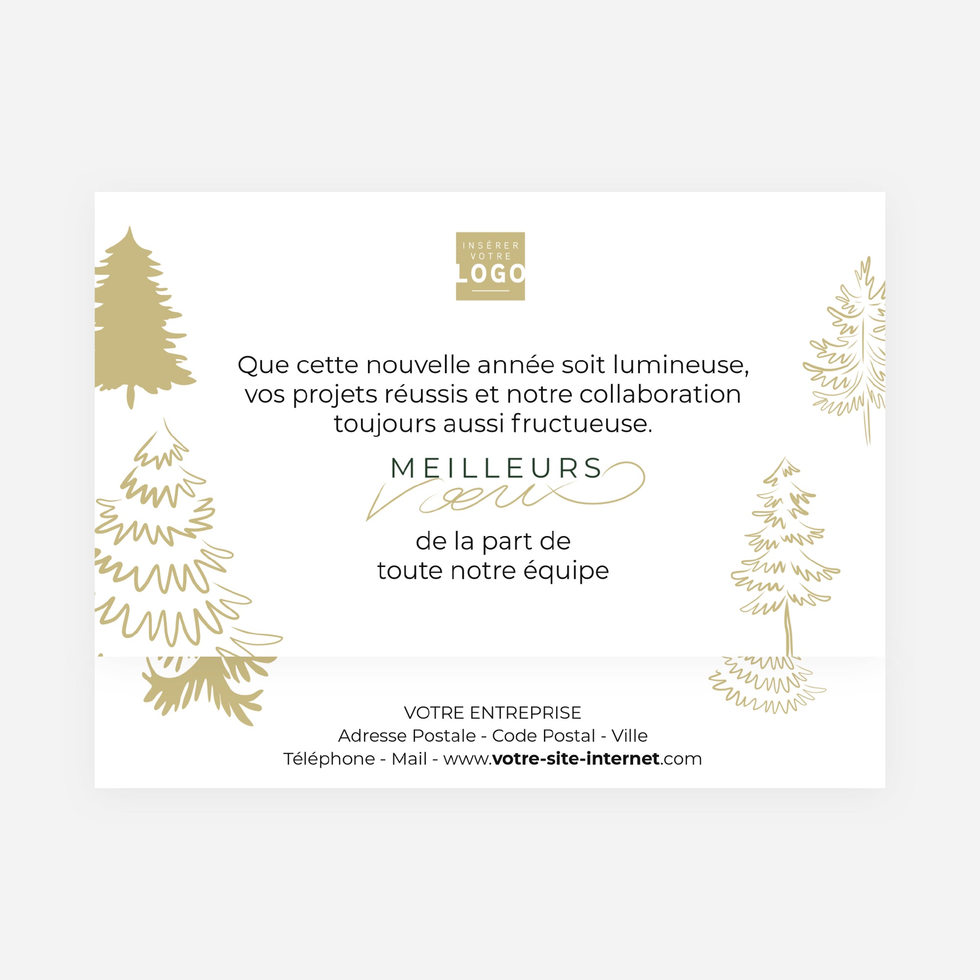 Les sapins dorés | Vœux professionnels • Boite chocolat personnalisée • Maxim's de Paris photo N° 4