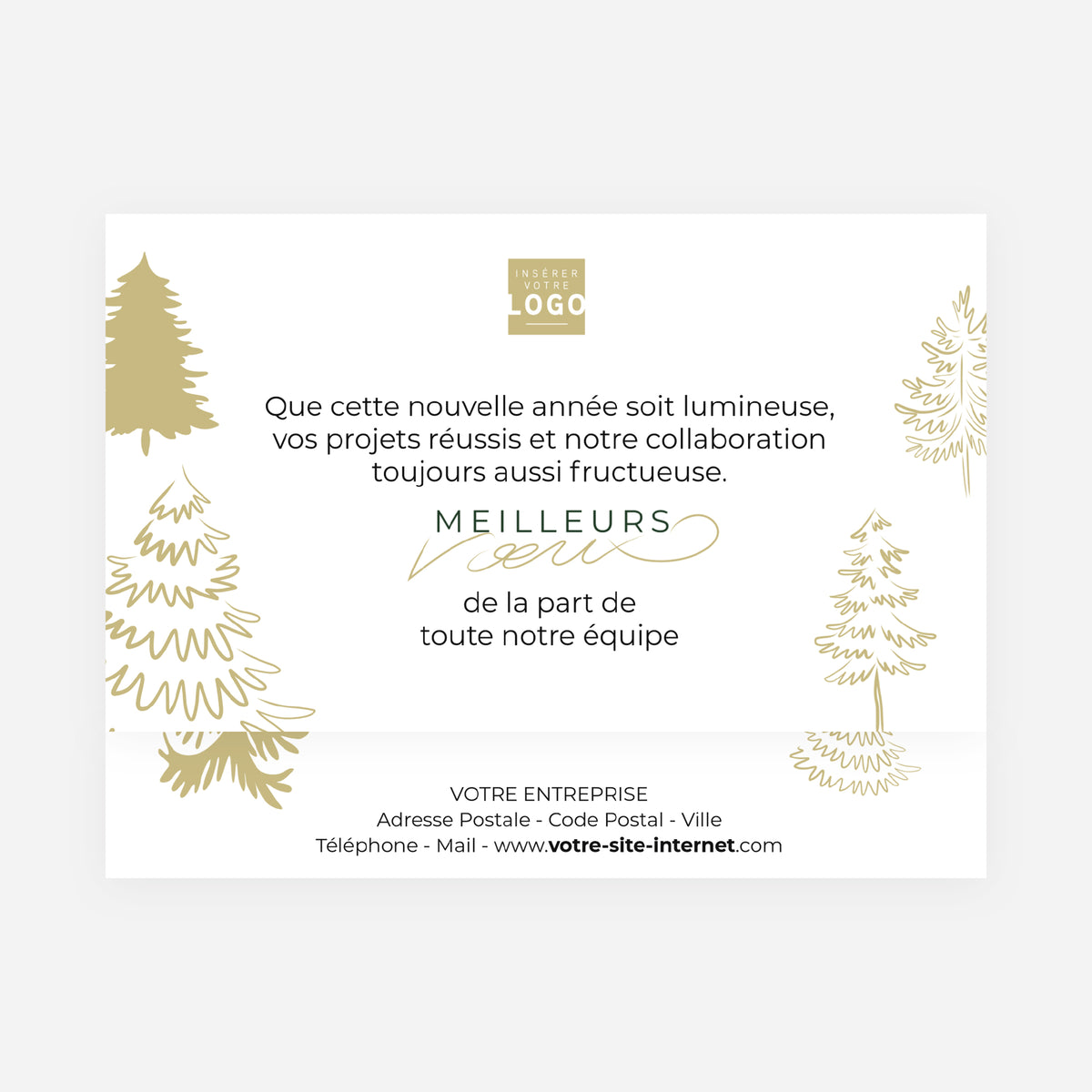 Les sapins dorés | Vœux professionnels • Boite chocolat personnalisée • Maxim's de Paris photo N° 4
