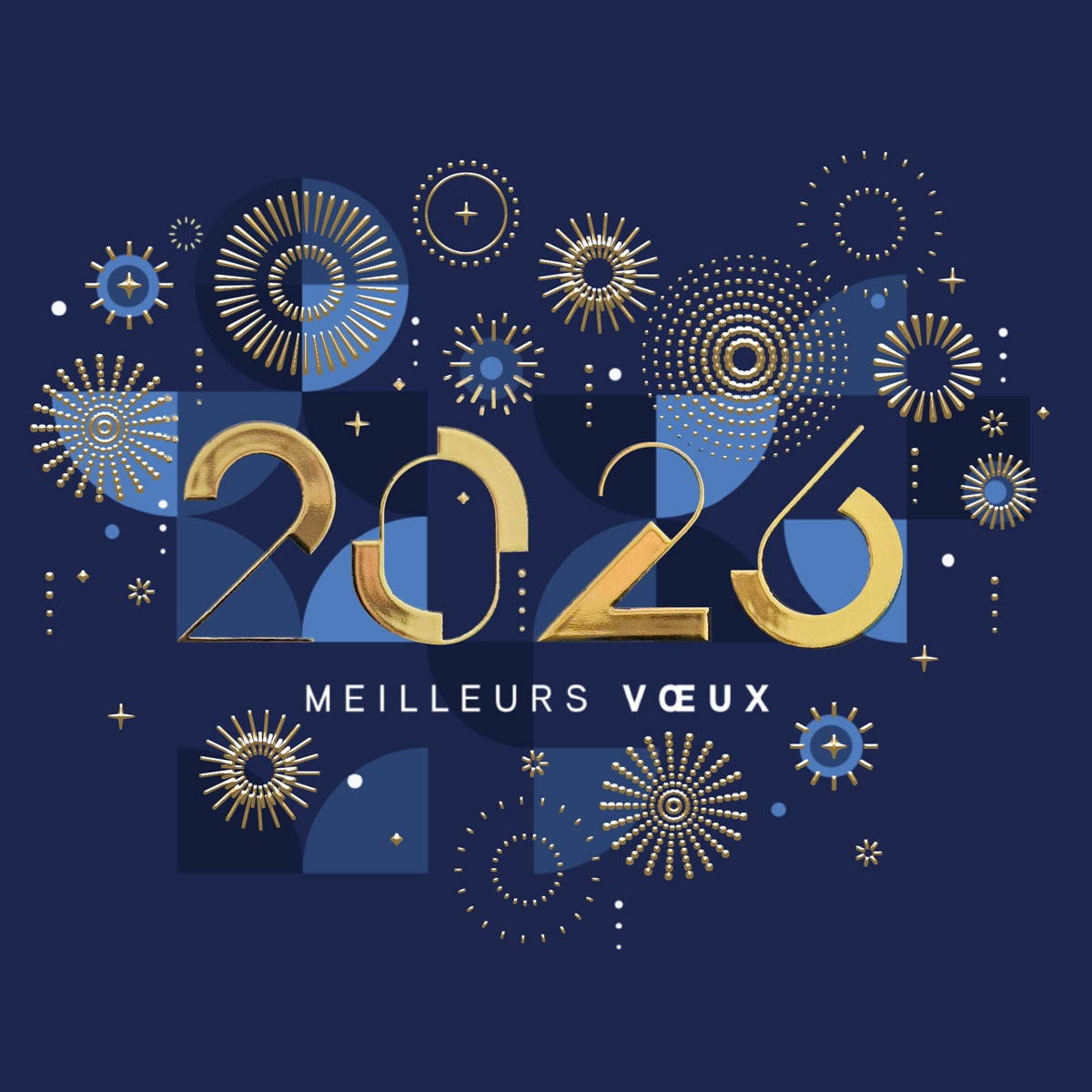 Géométrie festive | Vœux professionnels • Carte virtuelle • eCard Vidéo photo N° 1