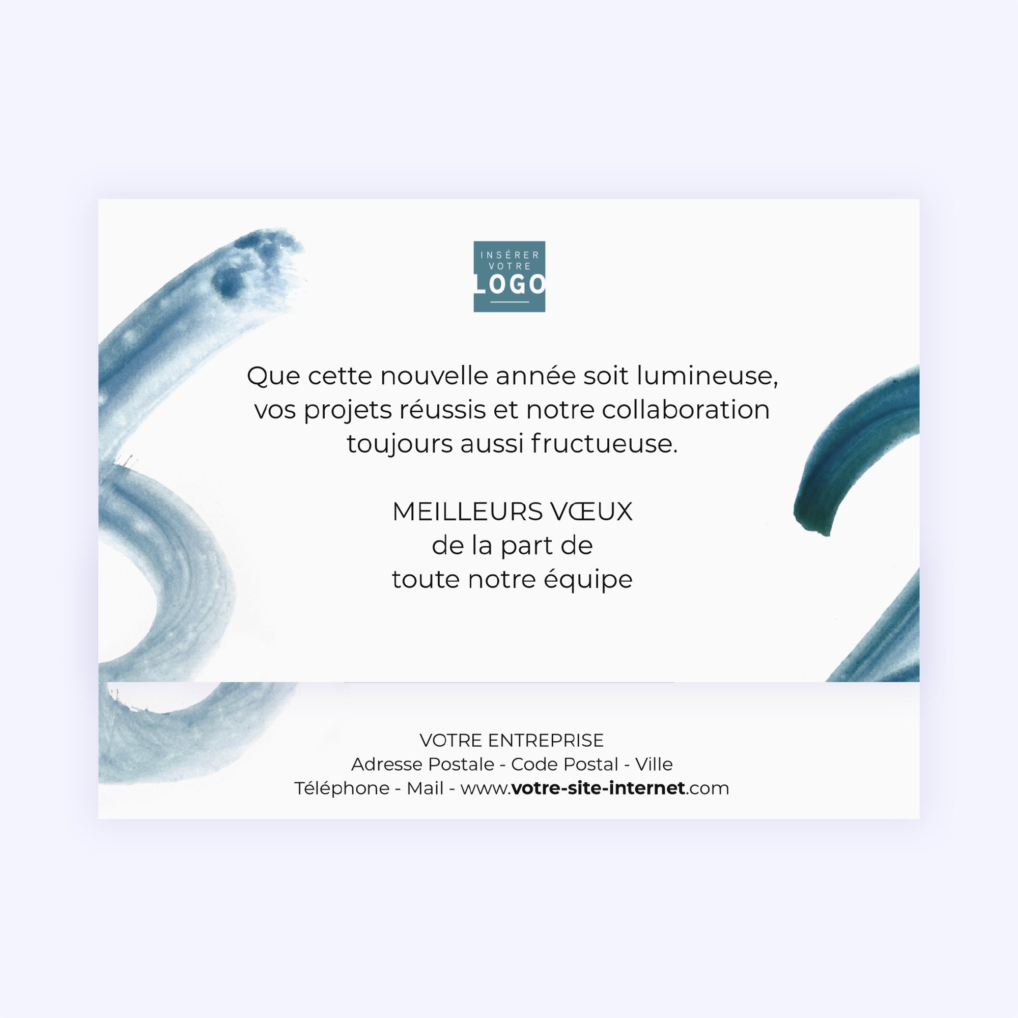 Gold and blue | Vœux professionnels • Carte chocolats • Maxim's de Paris photo N° 4