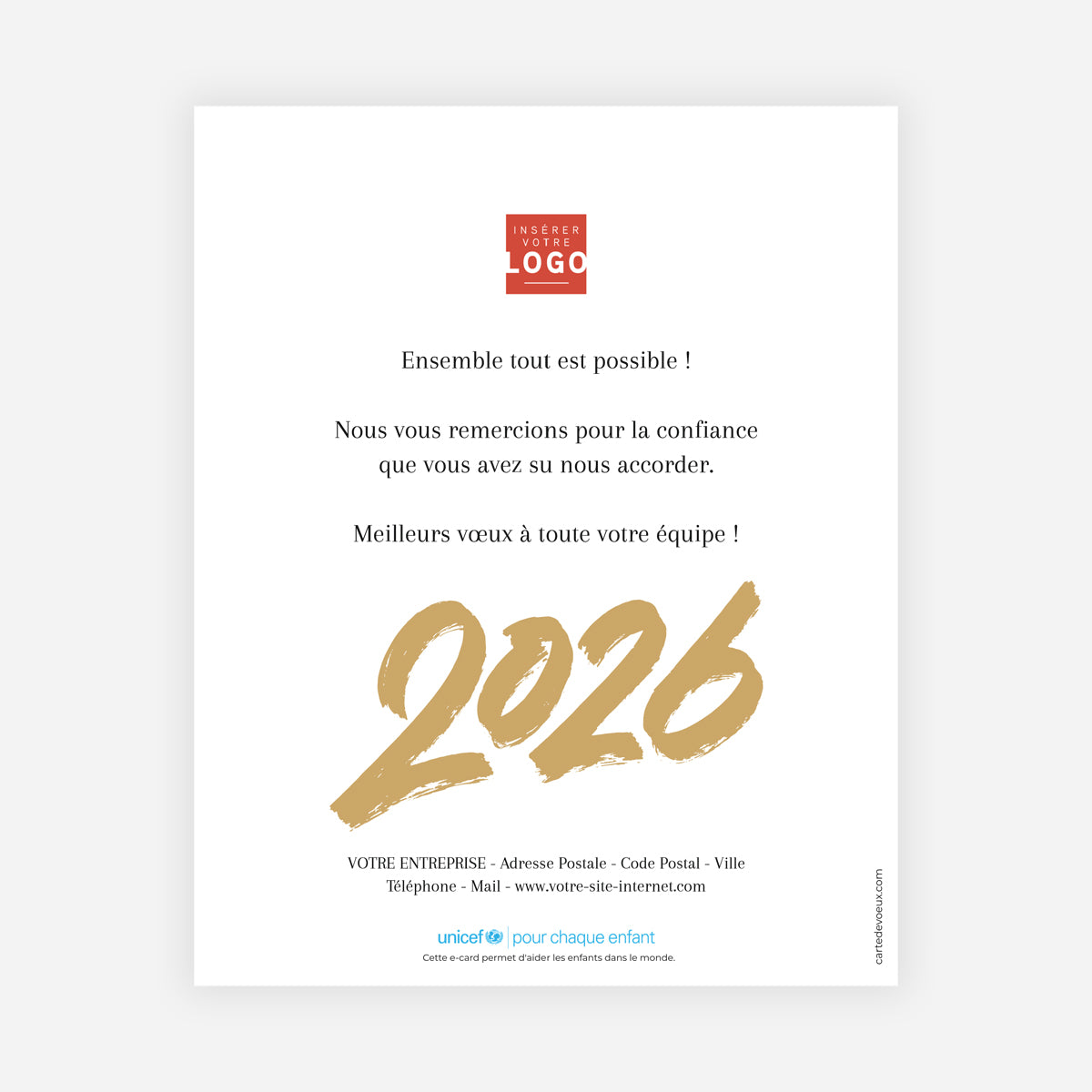 Élégance & Tradition | Vœux professionnels • Carte virtuelle • eCard Image photo N° 1