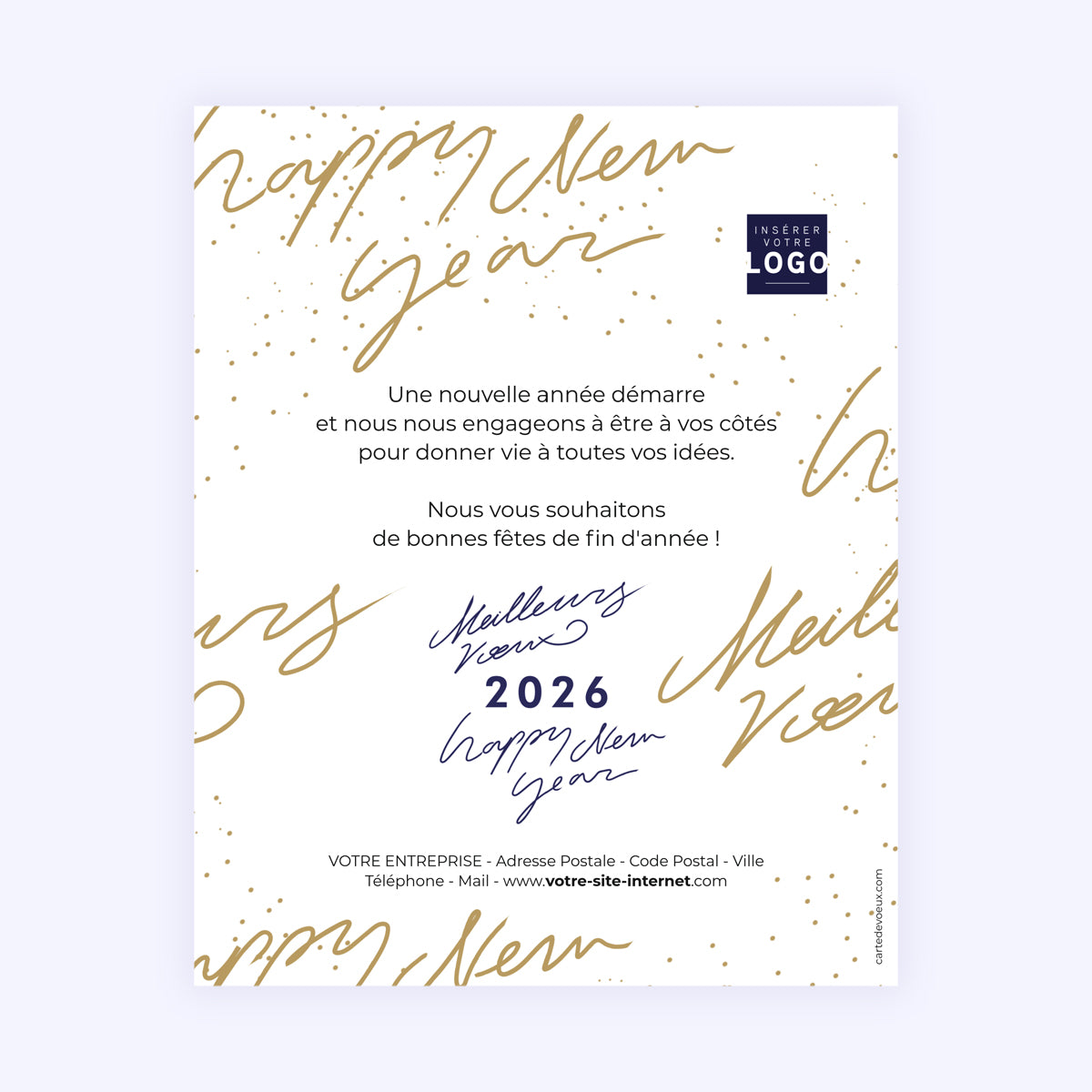 L’année étoilée | Vœux professionnels • Carte virtuelle • eCard Image photo N° 1