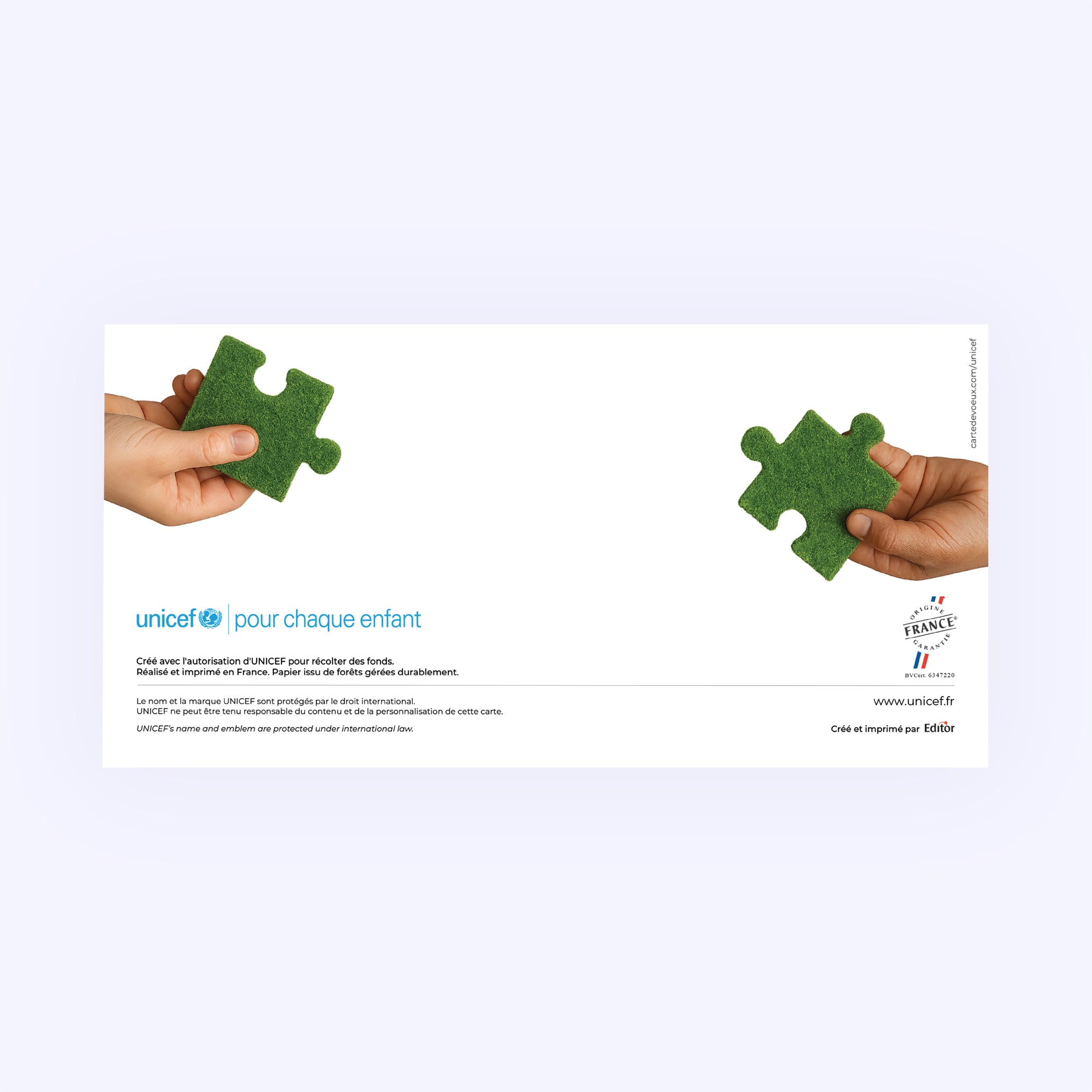 Ensemble, créons demain | Vœux professionnels • Carte de voeux • Rectangle double photo N° 3