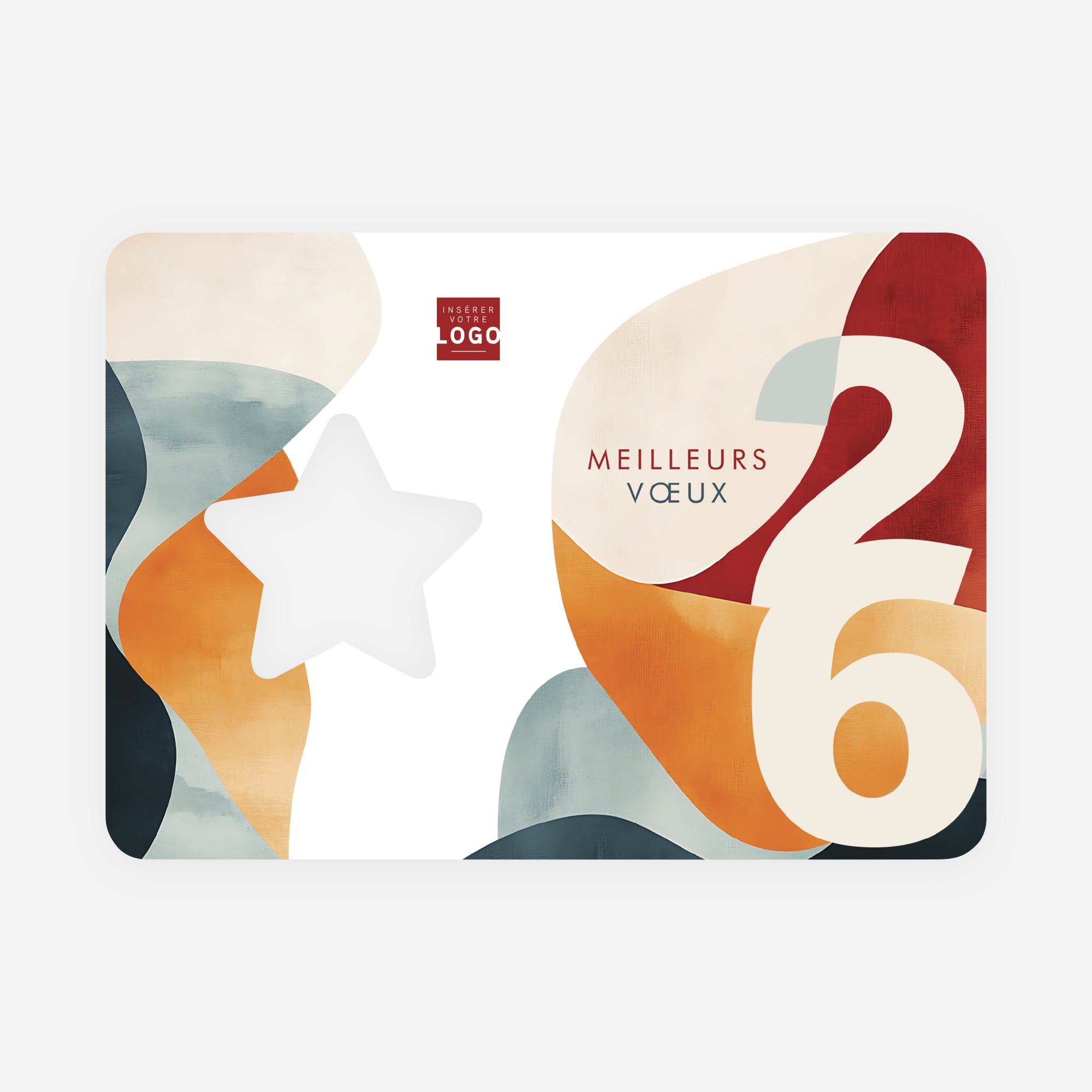 Abstraction colorée | Vœux professionnels • Carte de voeux • Horizontal étoile photo N° 1