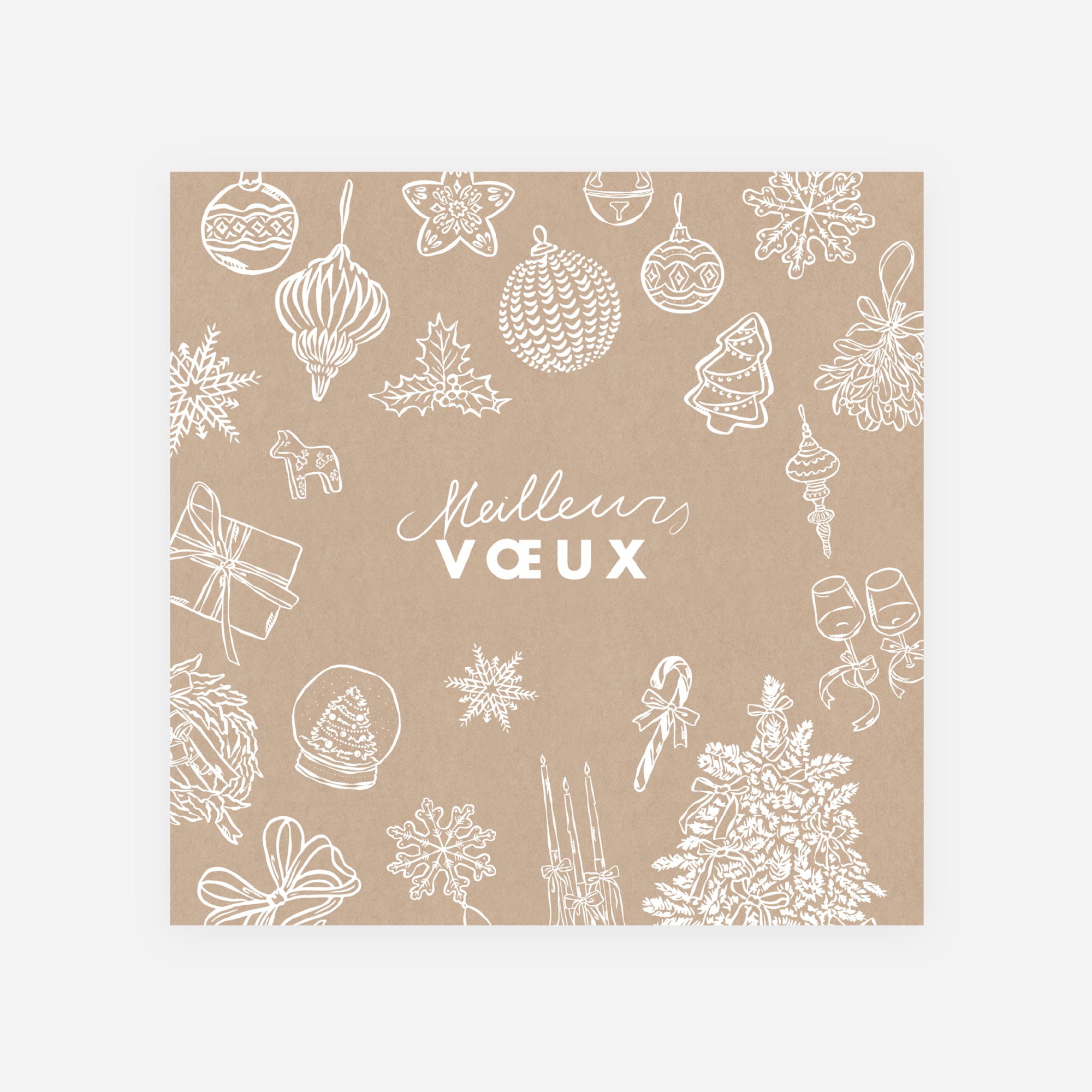 L’enchantement de Noël | Vœux professionnels • Carte de voeux • Carré photo N° 1