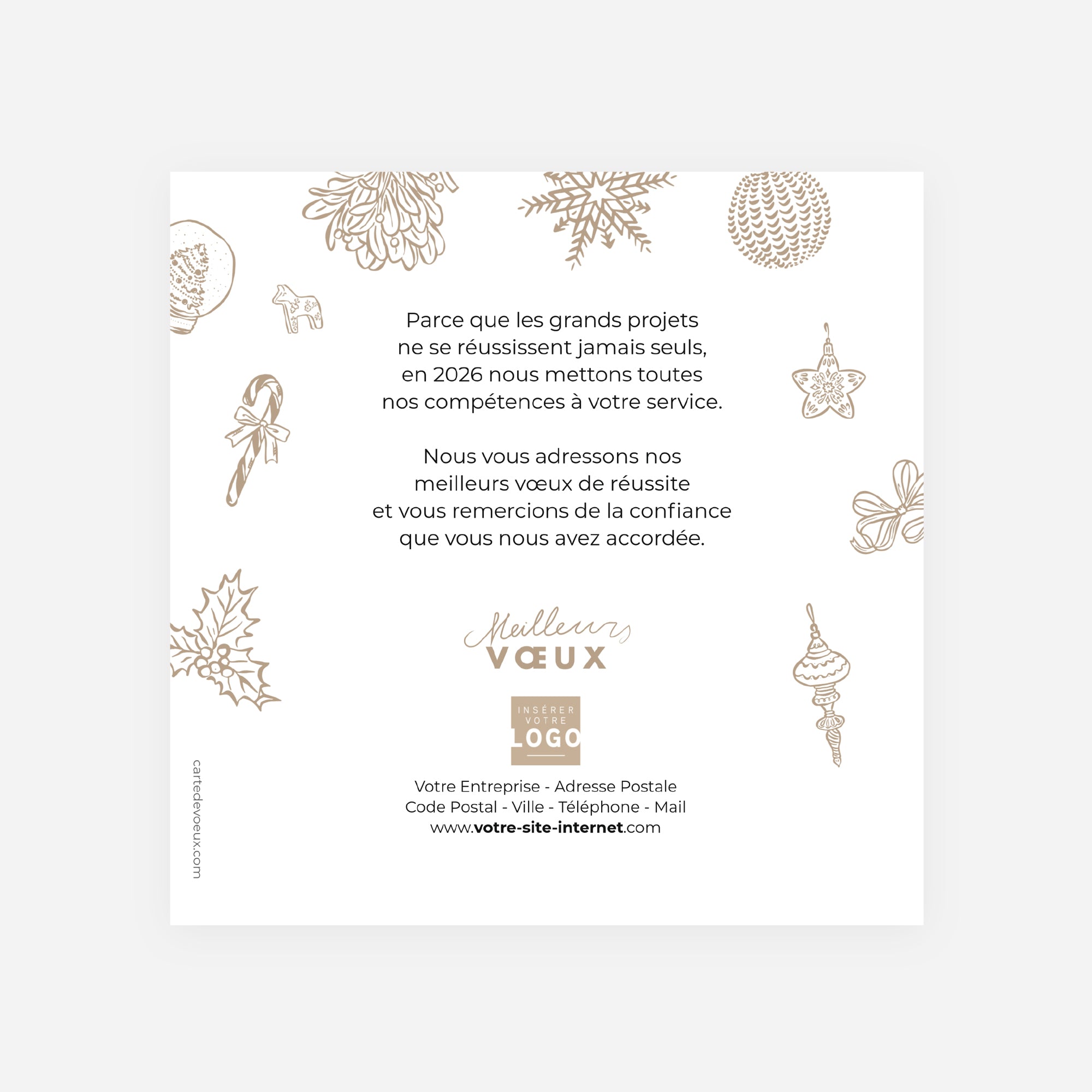 L’enchantement de Noël | Vœux professionnels • Carte de voeux • Carré photo N° 2