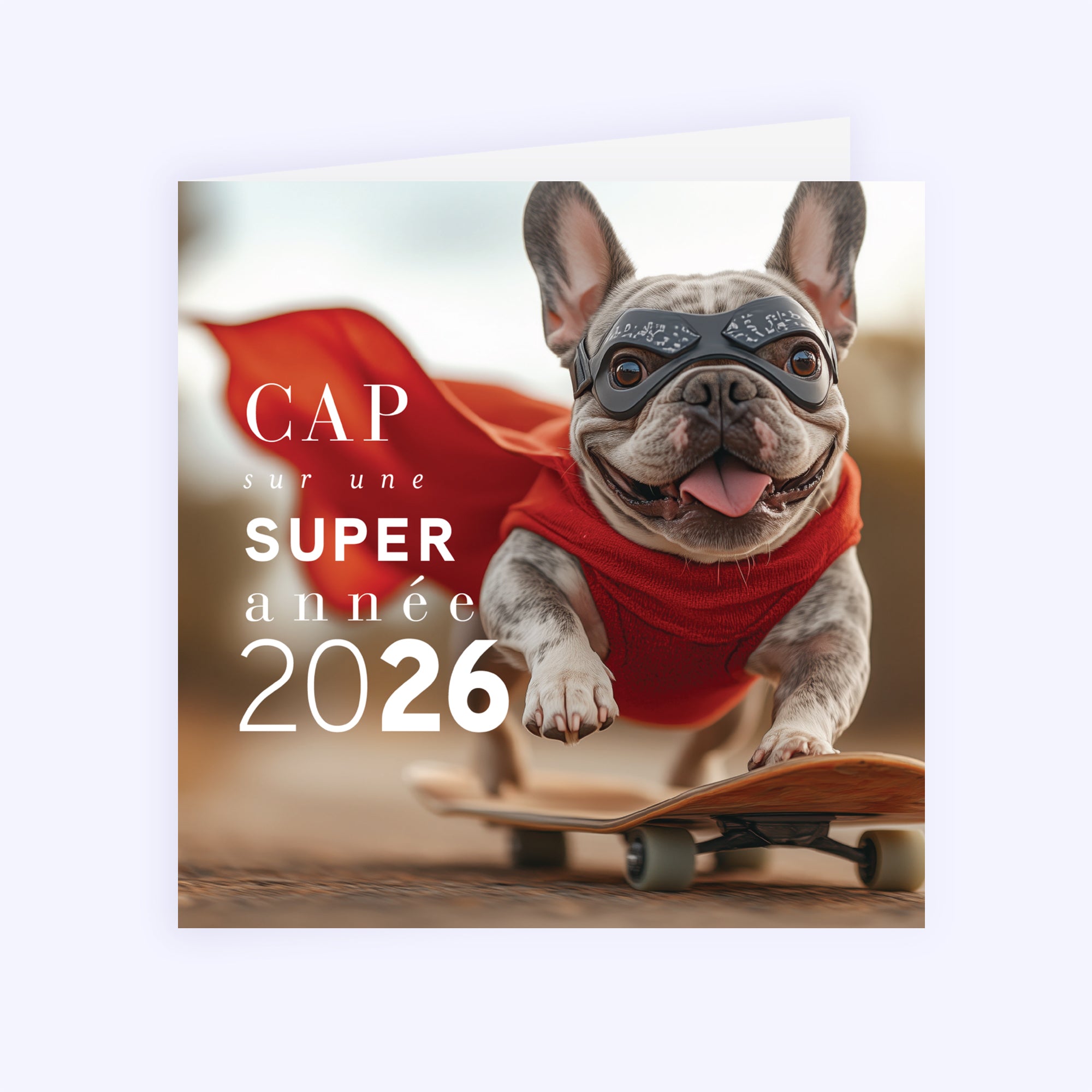 Cap sur demain | Vœux professionnels • Carte de voeux • Carré double photo N° 1