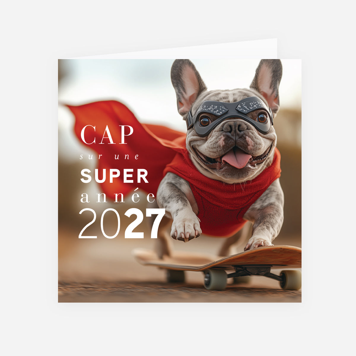 Cap sur demain | Vœux professionnels • Carte de voeux • Carrée pliable photo N° 1