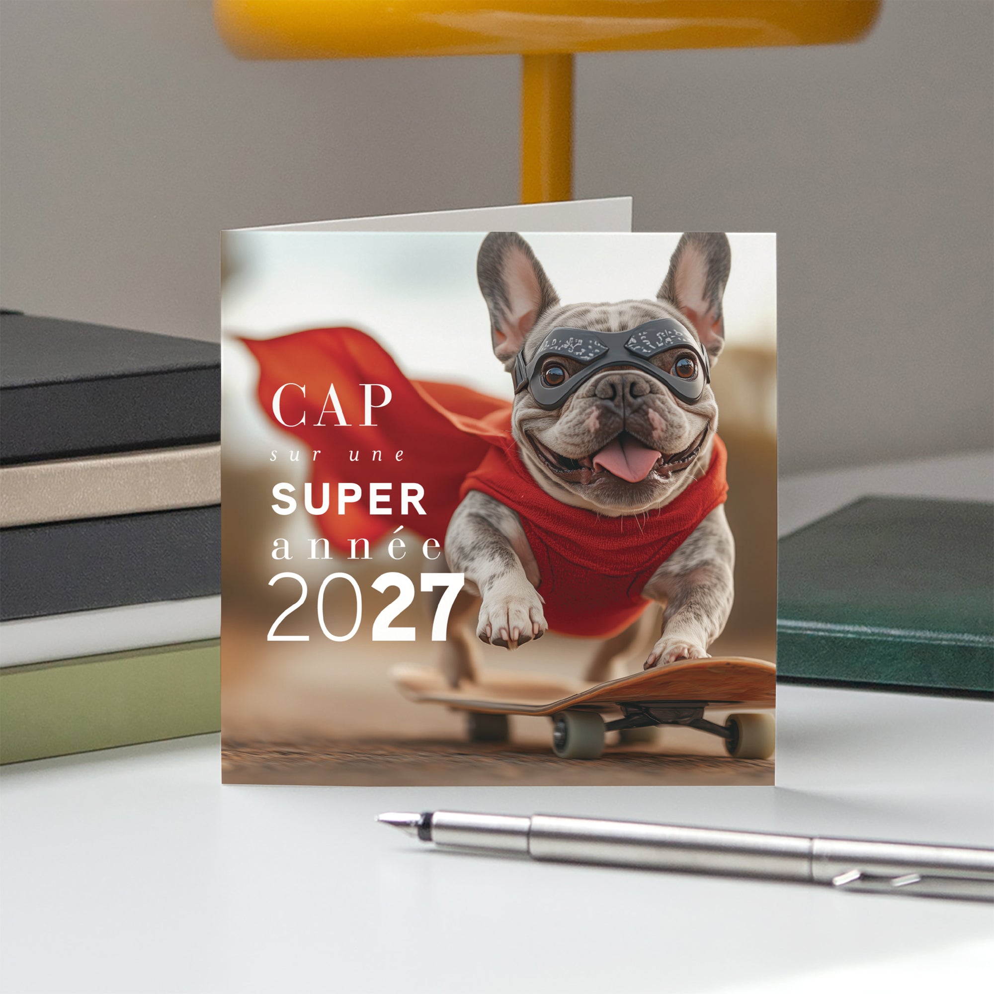 Cap sur demain | Vœux professionnels • Carte de voeux • Carré double photo N° 5