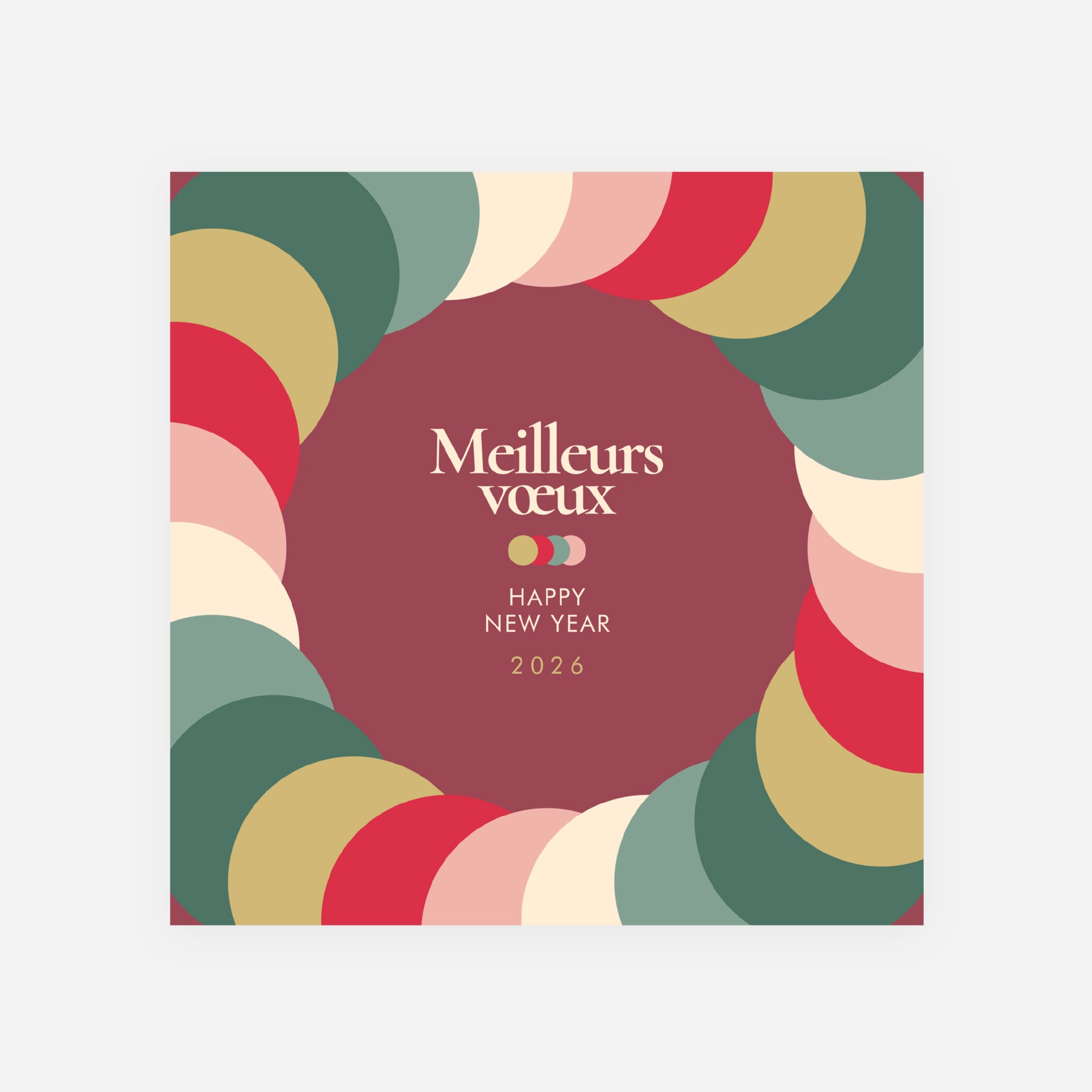 Colorloop | Vœux professionnels • Carte de voeux • Carré photo N° 1