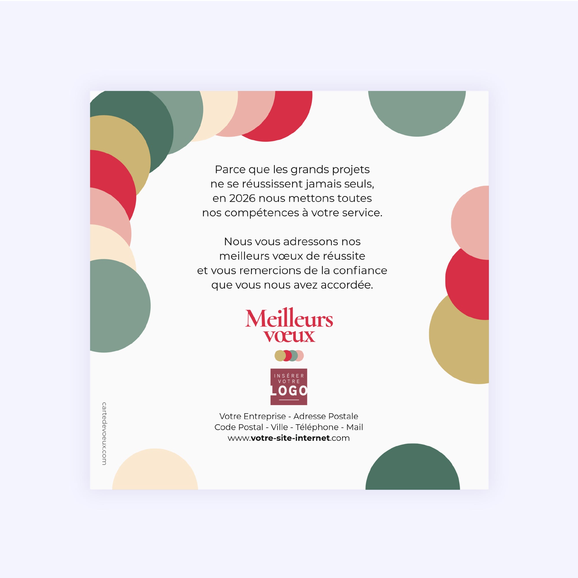 Colorloop | Vœux professionnels • Carte de voeux • Carré photo N° 2