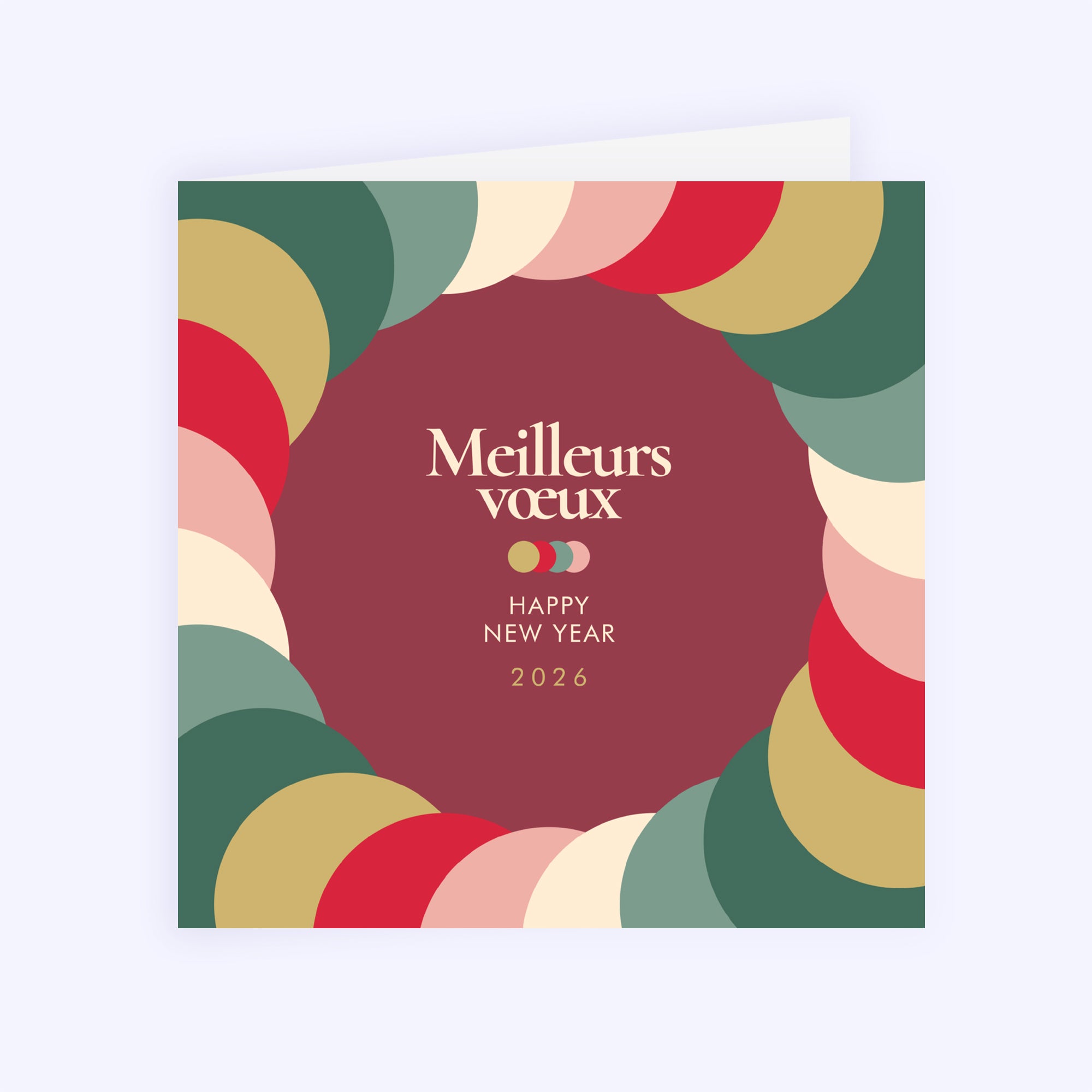 Colorloop | Vœux professionnels • Carte de voeux • Carré double photo N° 1