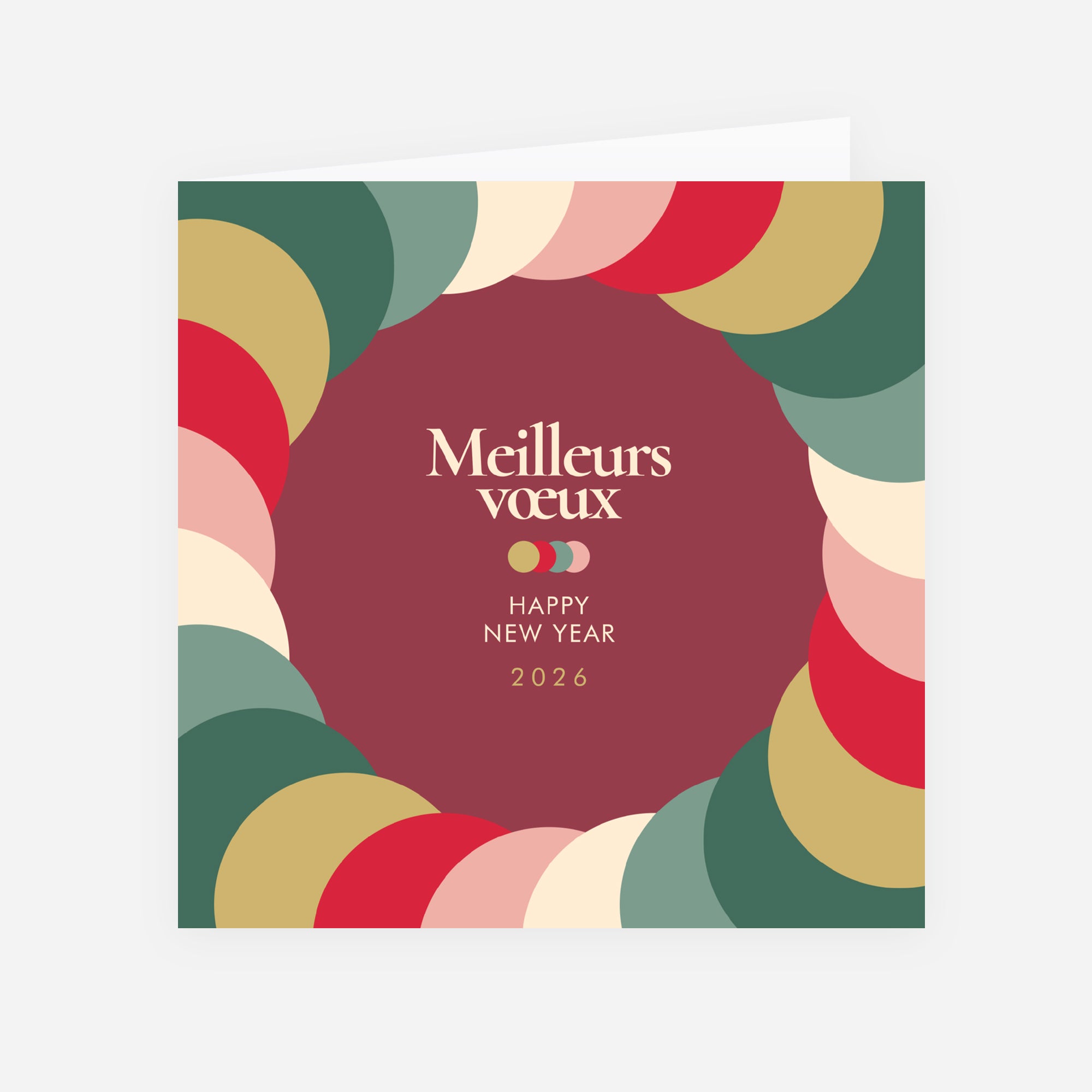 Colorloop | Vœux professionnels • Carte de voeux • Carré double photo N° 1