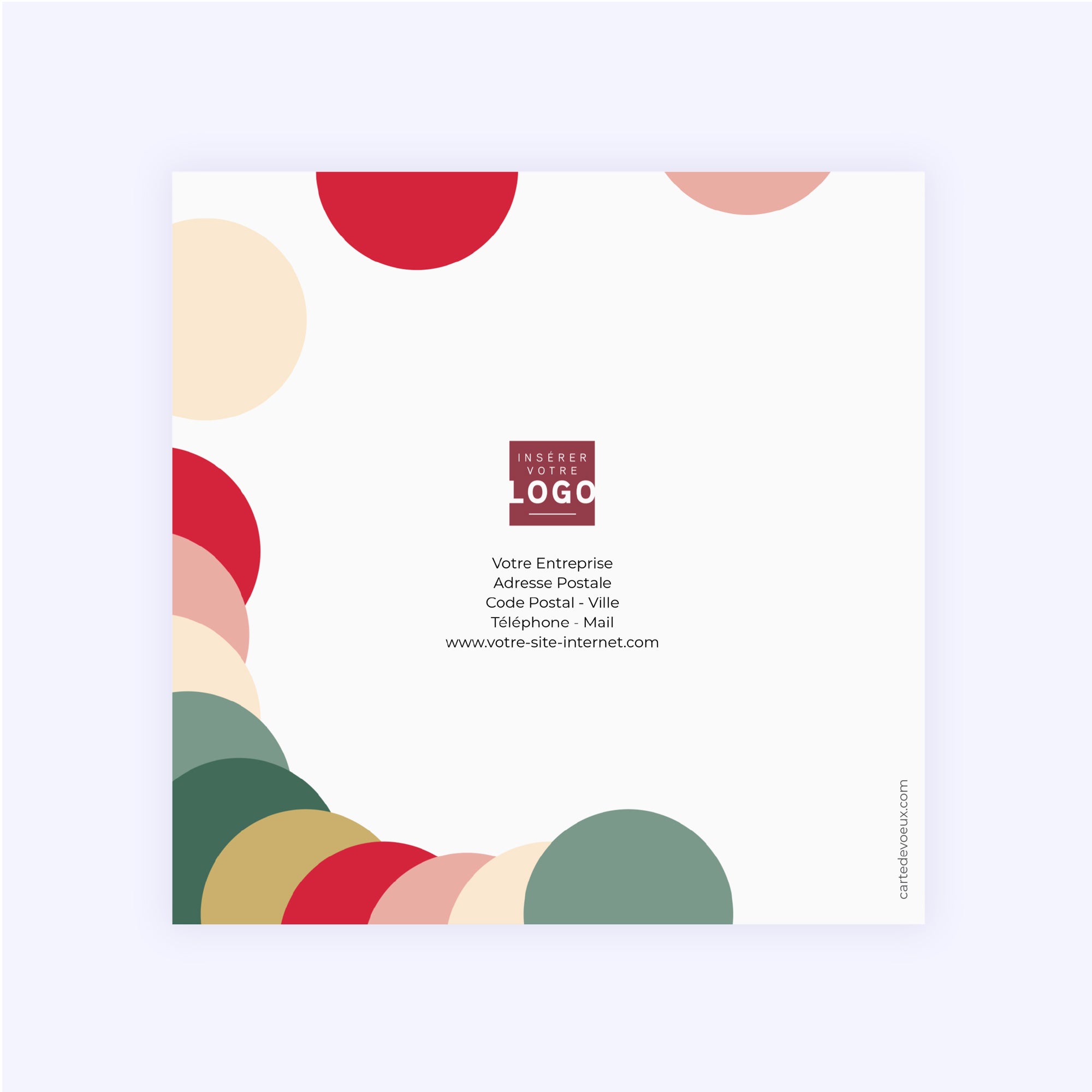 Colorloop | Vœux professionnels • Carte de voeux • Carré double photo N° 3
