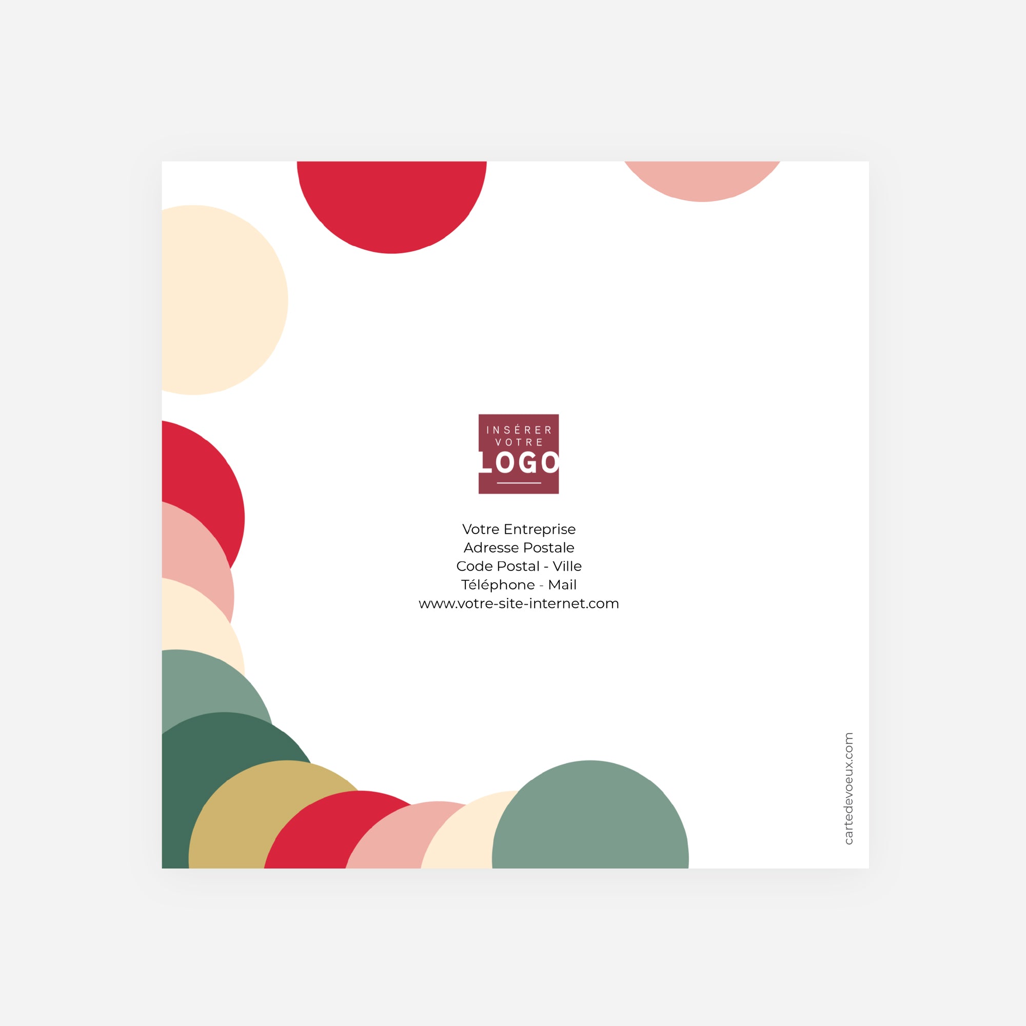 Colorloop | Vœux professionnels • Carte de voeux • Carré double photo N° 3