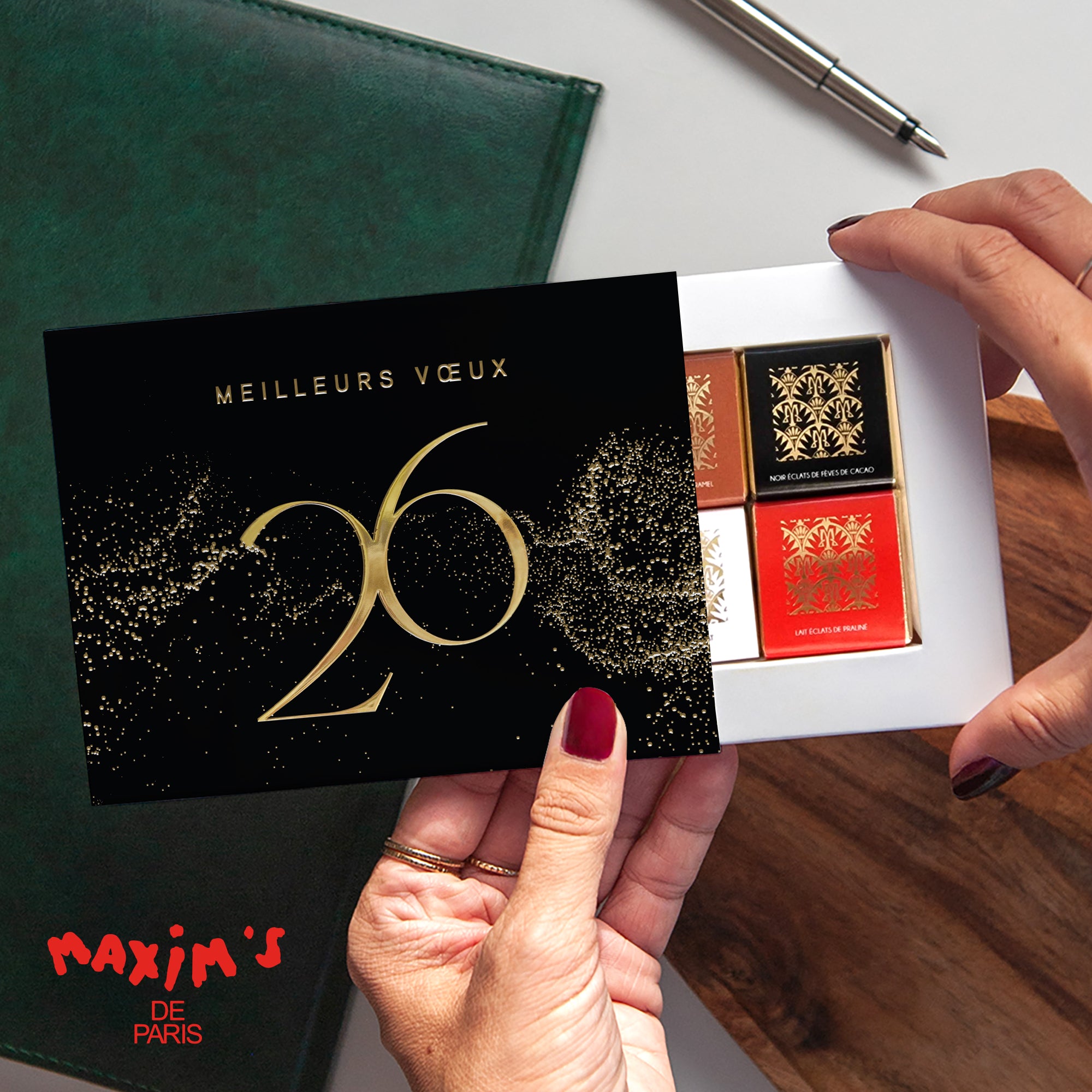 Nocta | Vœux professionnels • Boite chocolat personnalisée • Maxim's de Paris photo N° 1