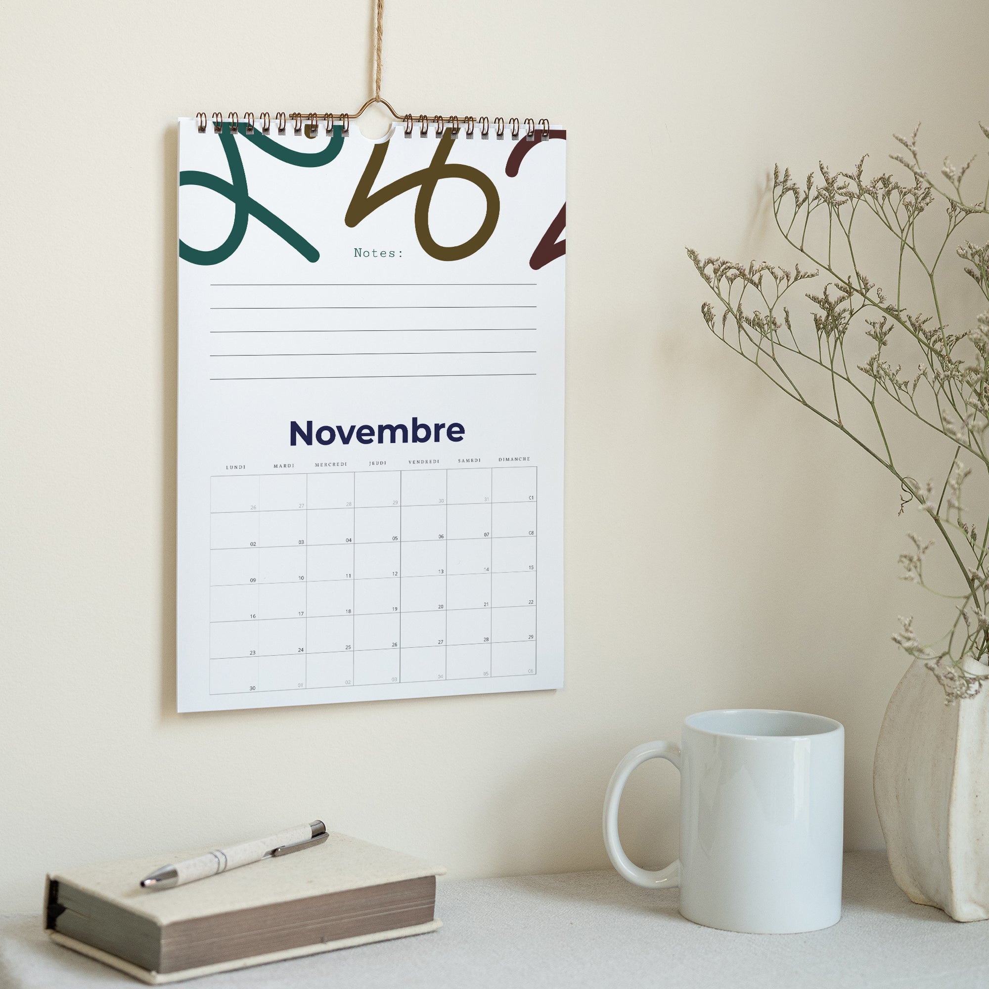 Variations colorées | Vœux professionnels • Calendrier professionnel • A4 photo N° 3