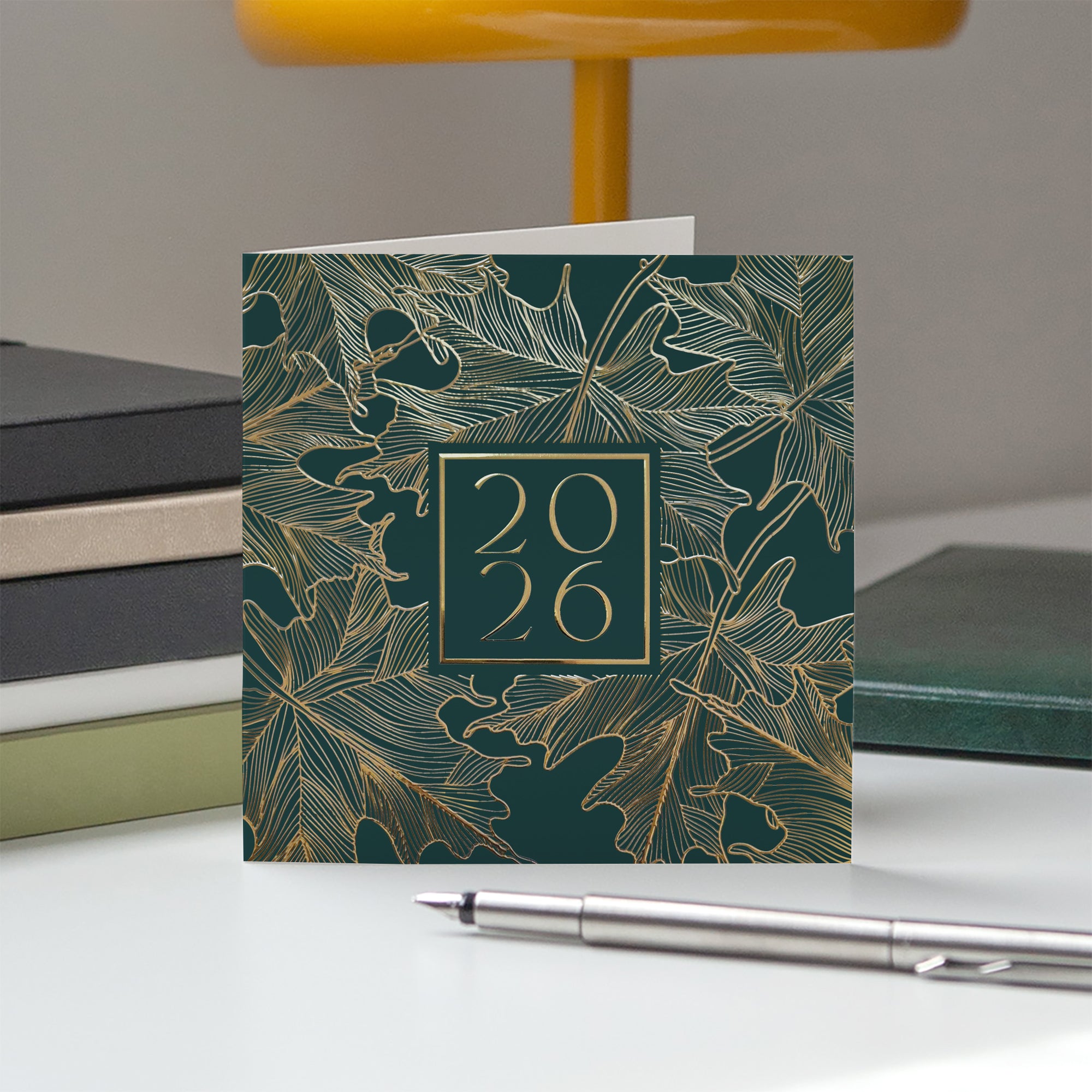 Canopée | Vœux professionnels • Carte de voeux dorure • Carré double photo N° 5