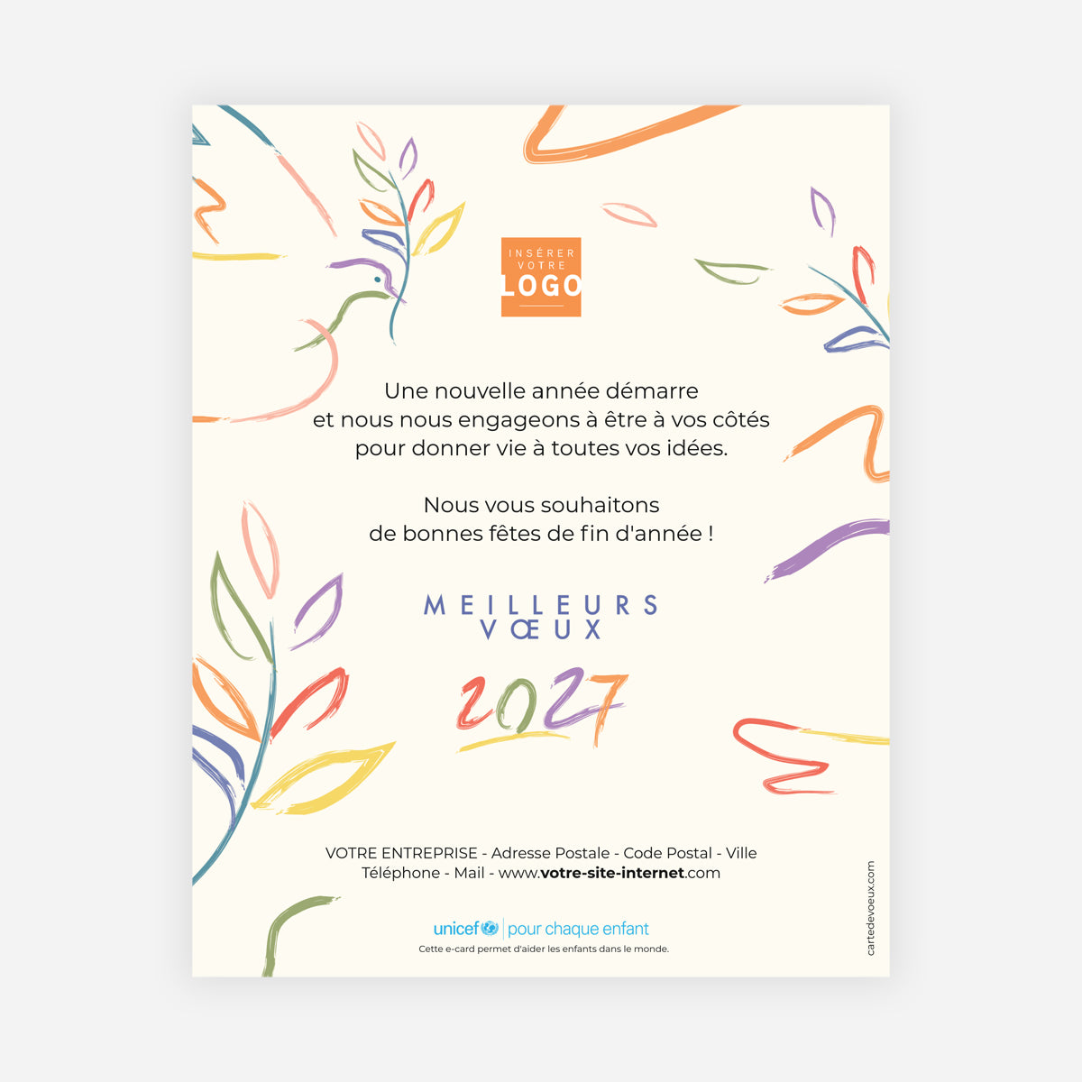 Espoir pour 2027 | Vœux professionnels • Carte virtuelle • eCard Image photo N° 1