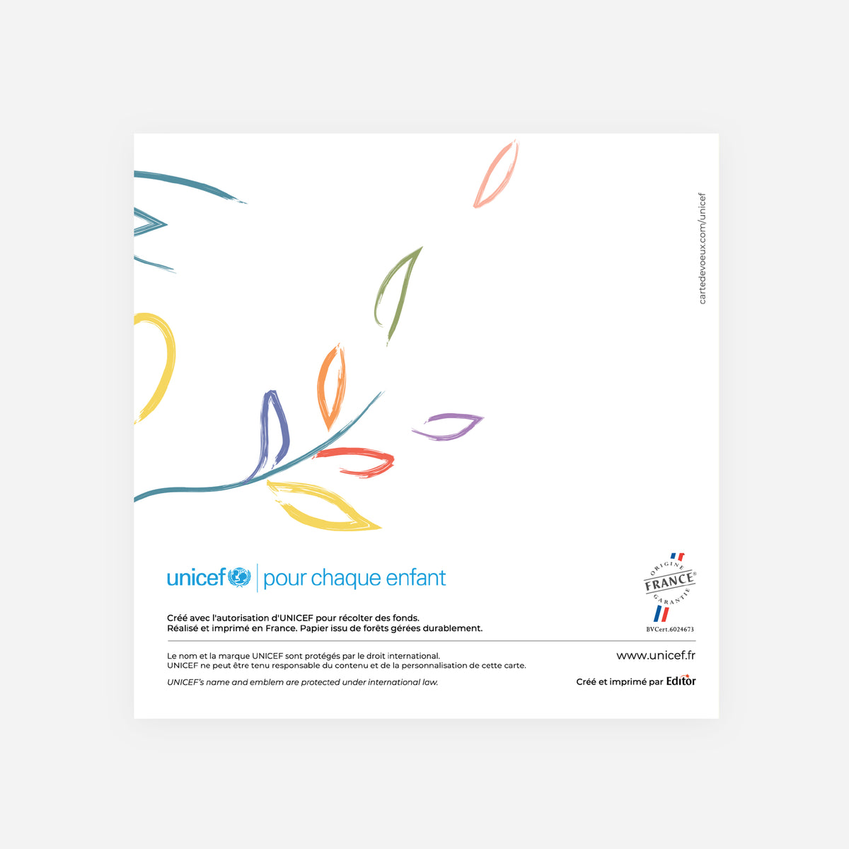 Espoir pour 2027 | Vœux professionnels • Carte de voeux • Carrée pliable photo N° 3