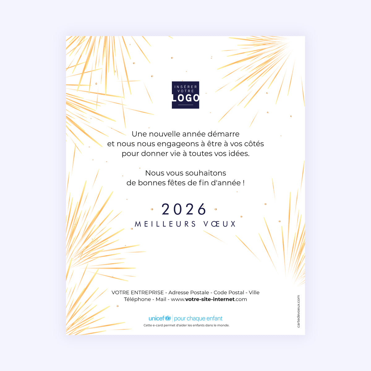 Bouquet d’étincelles | Vœux professionnels • Carte virtuelle • eCard Image photo N° 1