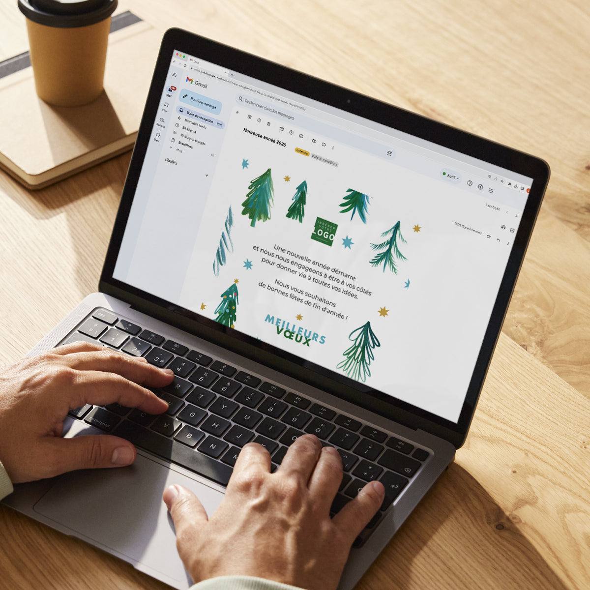 Le sapin étoilé | Vœux professionnels • Carte virtuelle • eCard Image photo N° 3