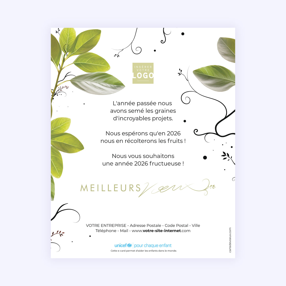 Cultivons les droits de l’enfant | Vœux professionnels • Carte virtuelle • eCard Image photo N° 1