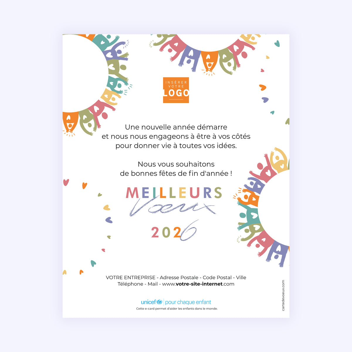 À bras ouverts | Vœux professionnels • Carte virtuelle • eCard Image photo N° 1