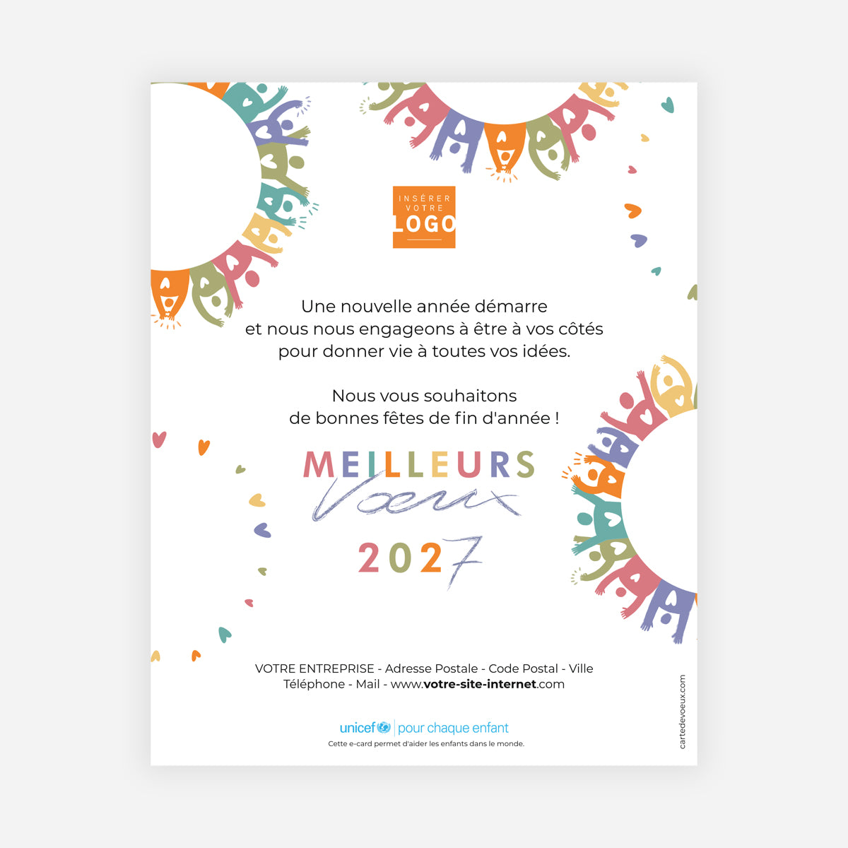 À bras ouverts | Vœux professionnels • Carte virtuelle • eCard Image photo N° 1