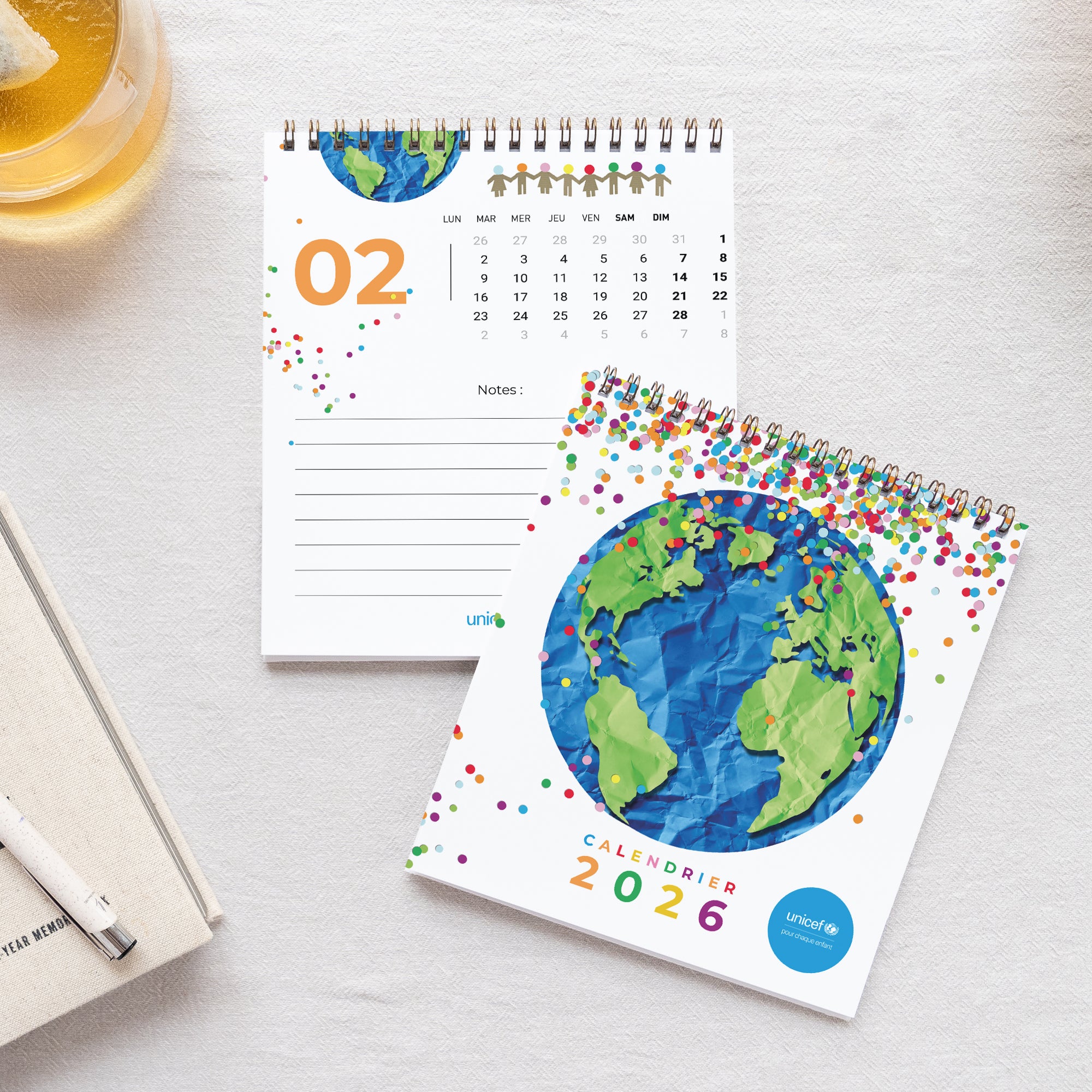 Un monde à célébrer | Vœux professionnels • Calendrier professionnel • Chevalet photo N° 1