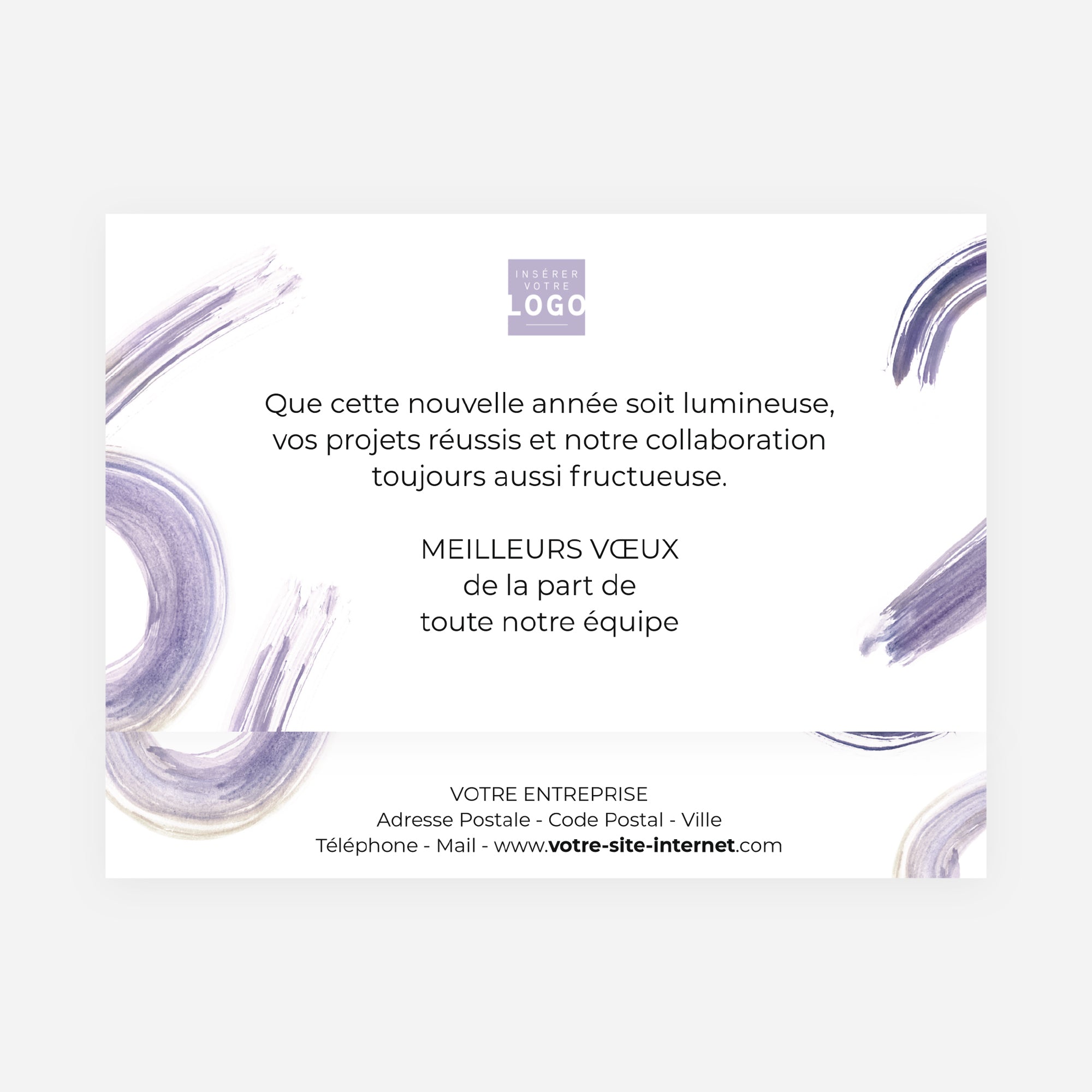 Purple brush | Vœux professionnels • Boite chocolat personnalisée • Maxim's de Paris photo N° 4