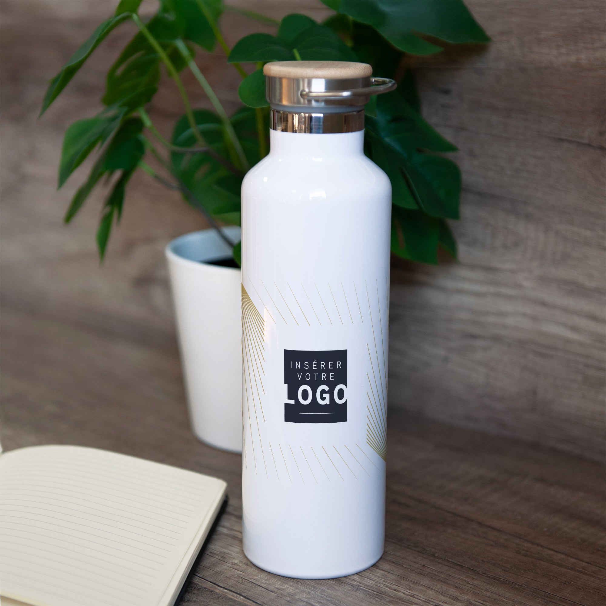 Rayons Croisés | Vœux professionnels • Gourde • 75 cl photo N° 2