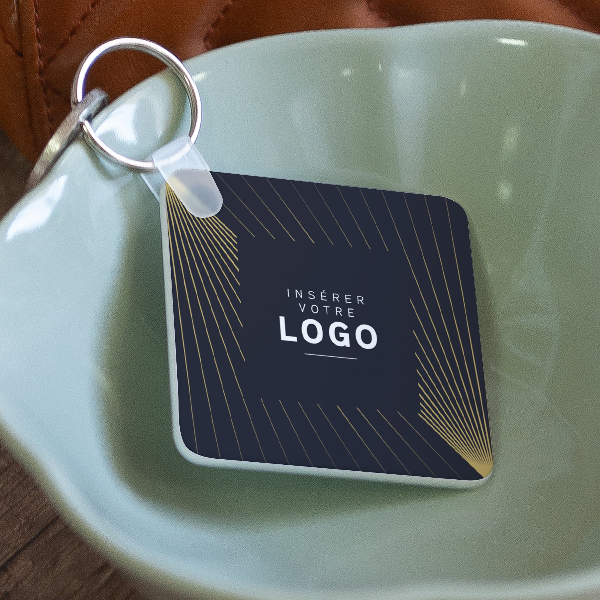 Rayons Croisés | Vœux professionnels • Porte-clés • Carré photo N° 2