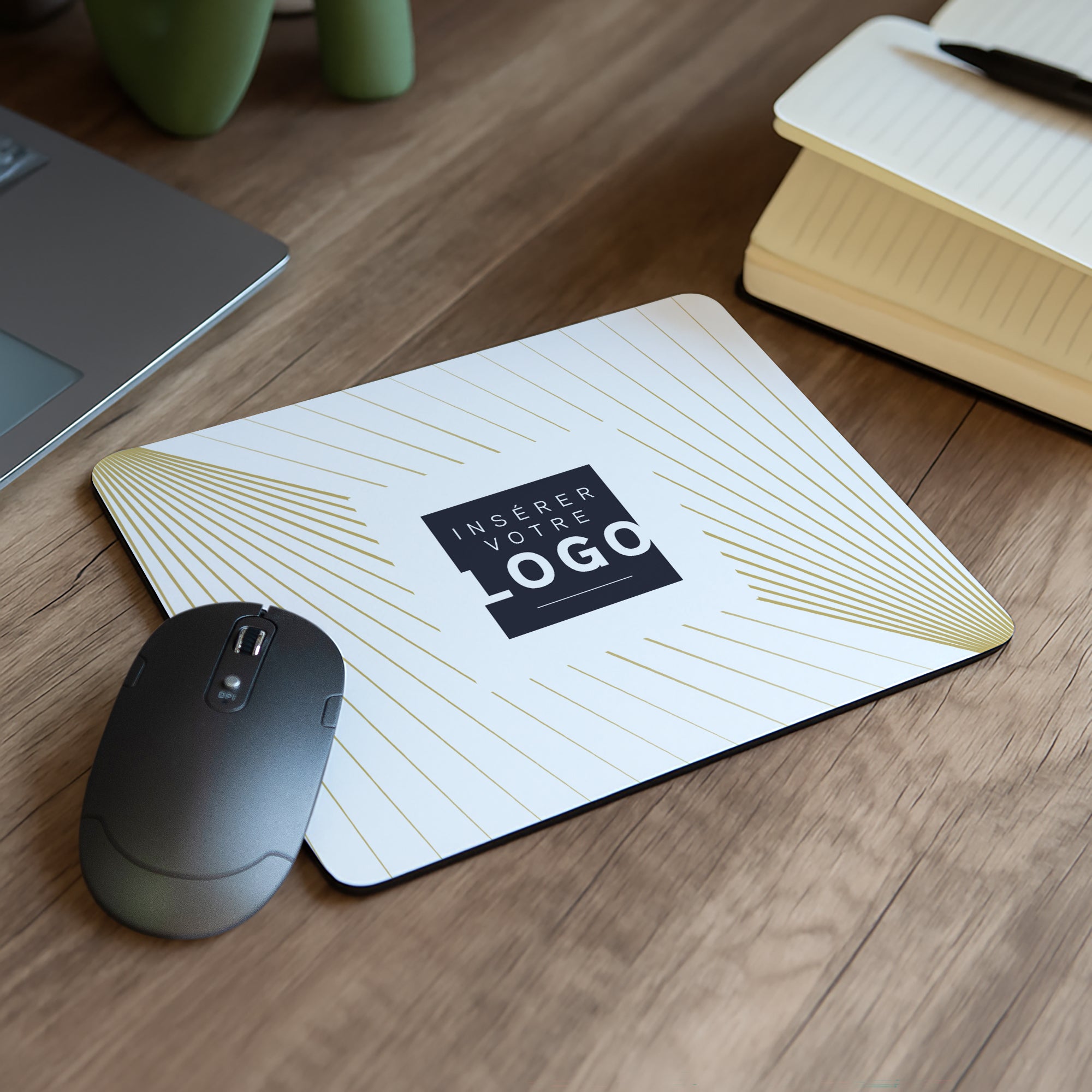 Rayons Croisés | Cadeau entreprise • Tapis de souris • 23 x 19,6 cm photo N° 1