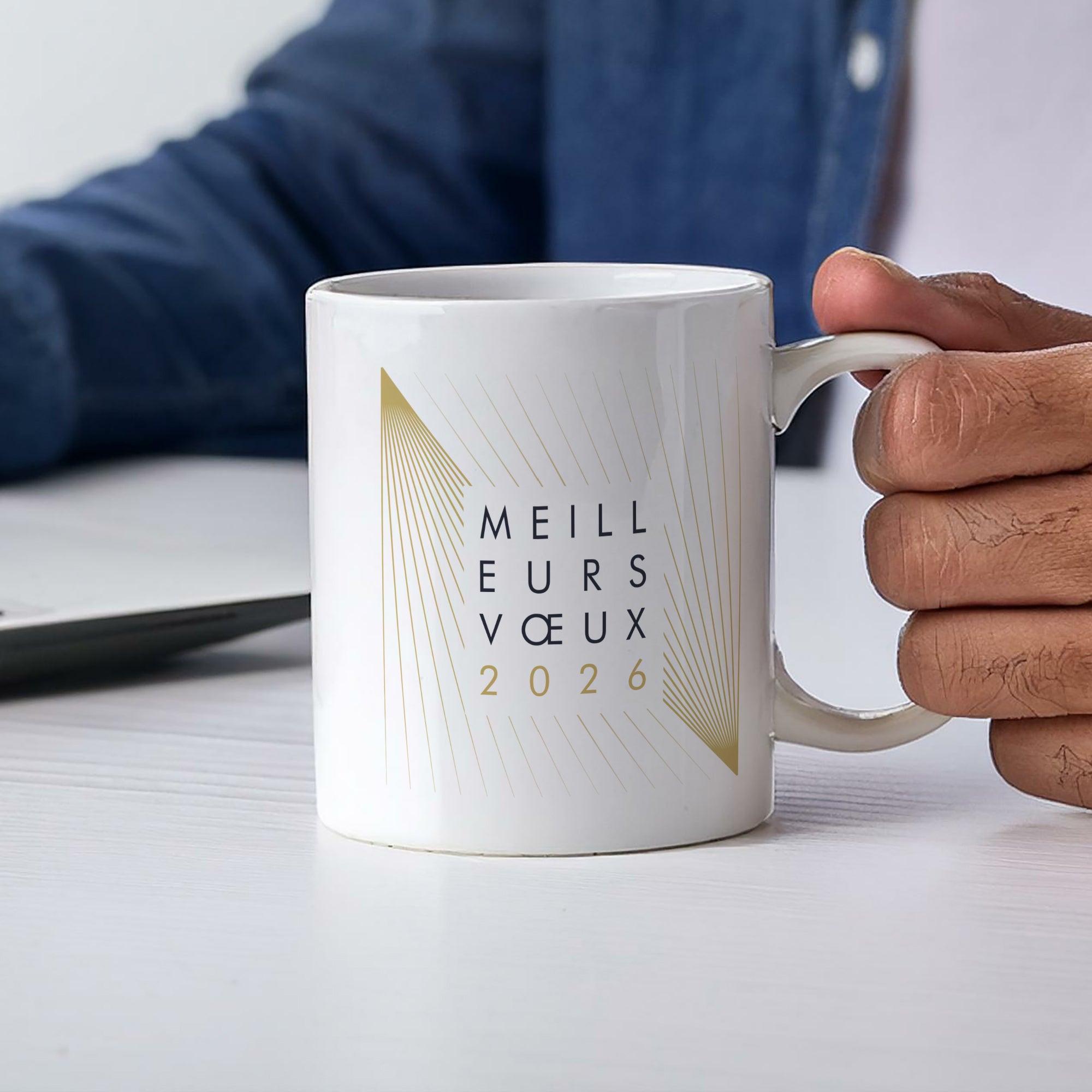 Rayons Croisés | Cadeau entreprise • Mug • Ø 8 x 9,5 cm photo N° 2