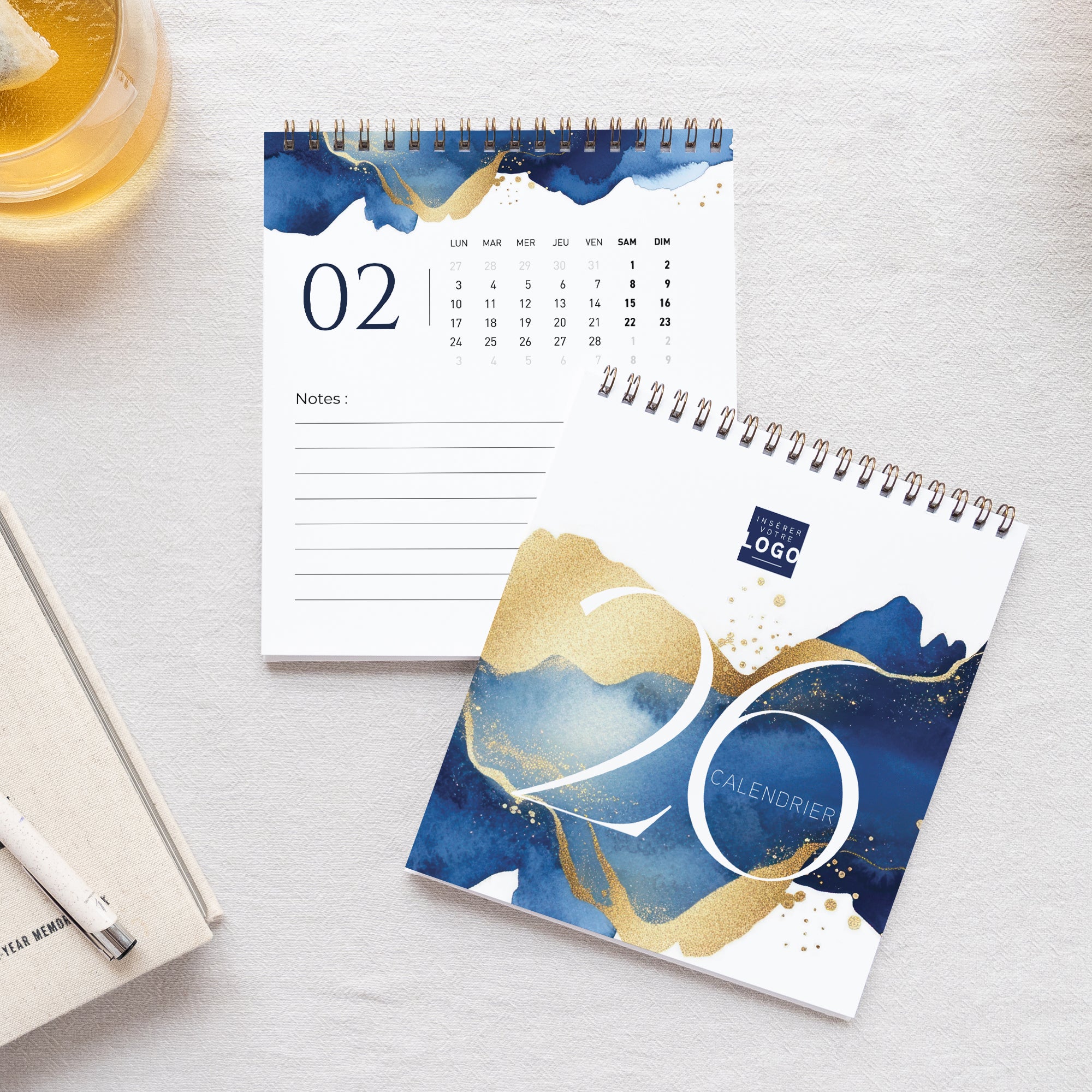 Écume d’Or | Vœux professionnels • Calendrier professionnel • Chevalet photo N° 1