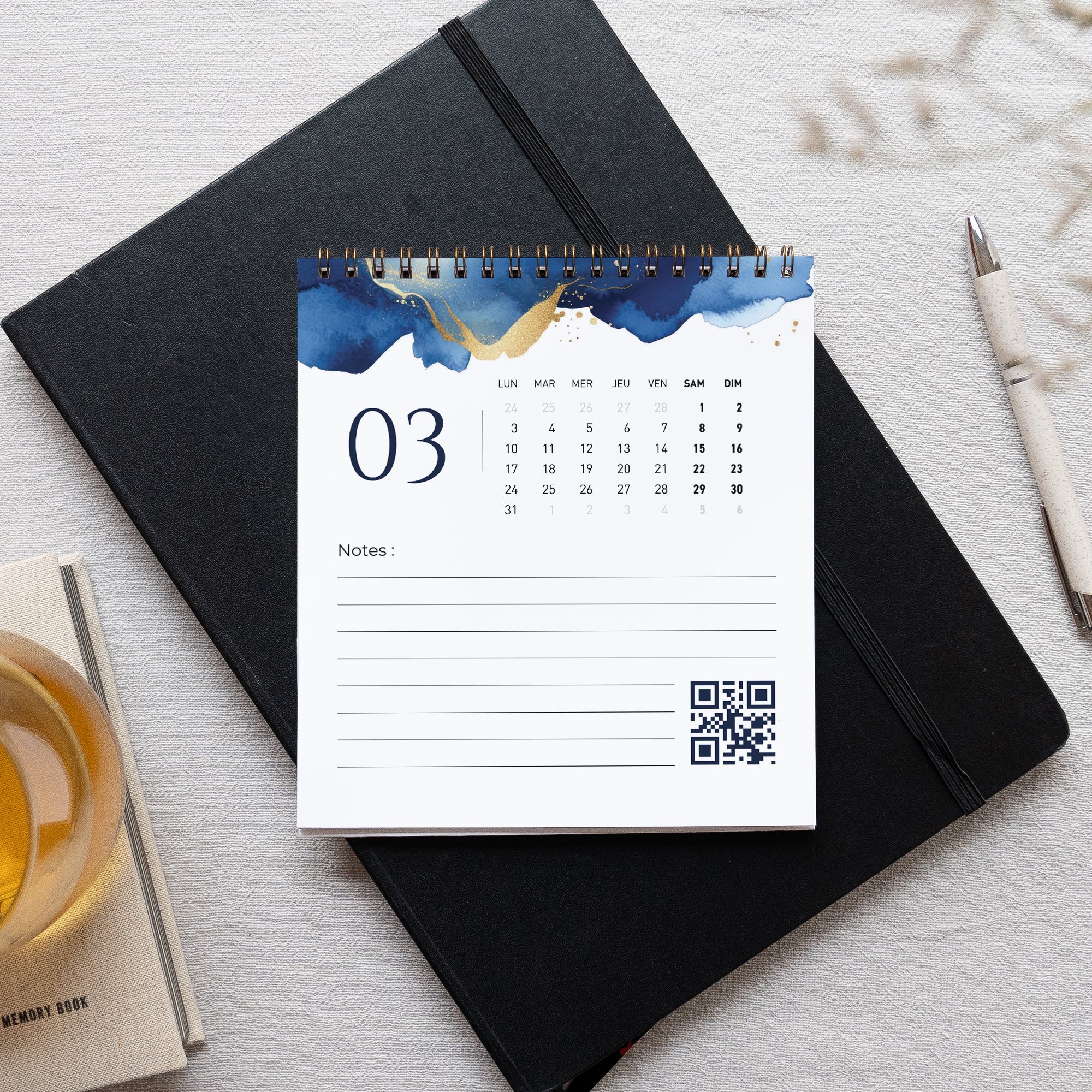 Écume d’Or | Vœux professionnels • Calendrier professionnel • Chevalet photo N° 3