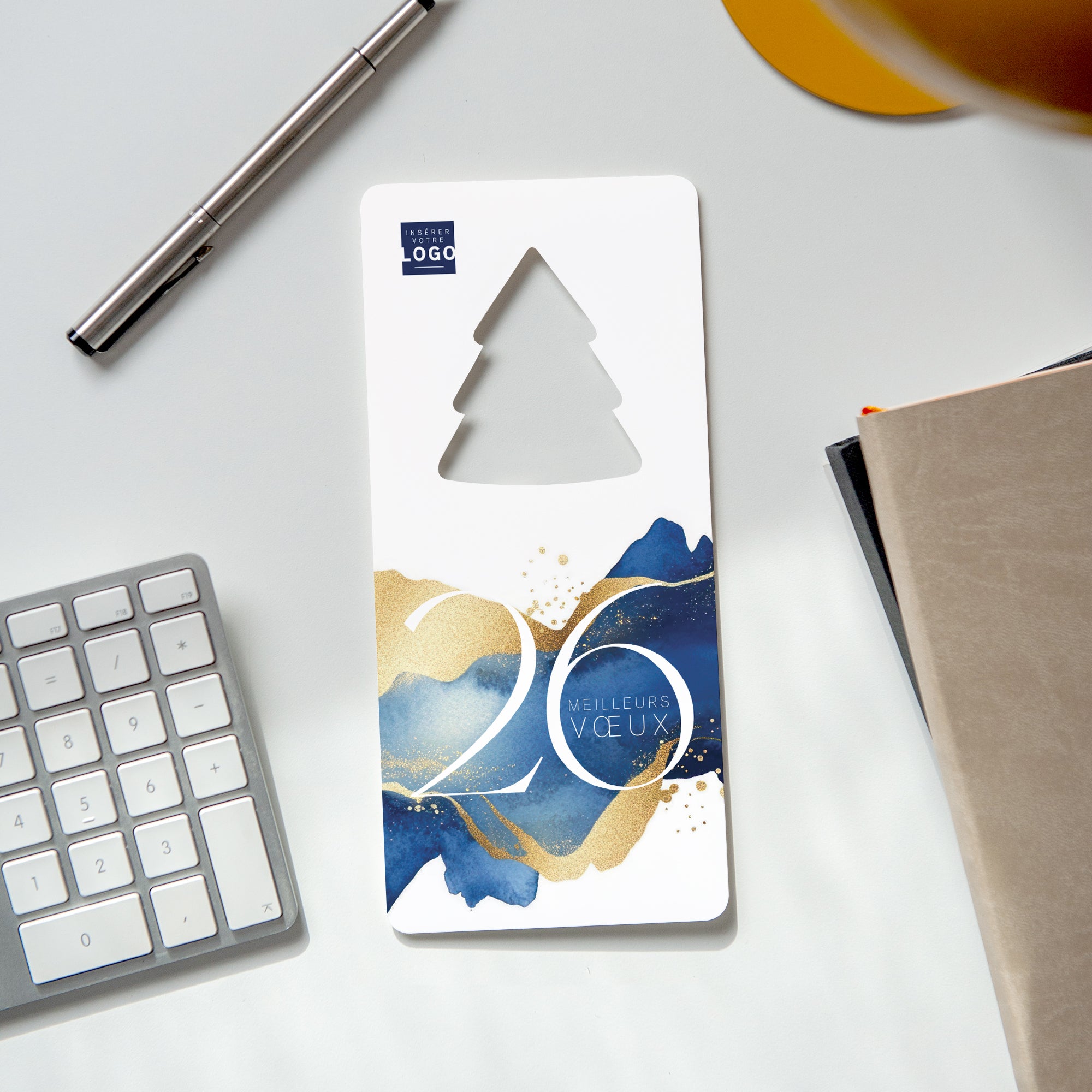 Écume d’Or | Vœux professionnels • Carte de voeux • Vertical sapin photo N° 4