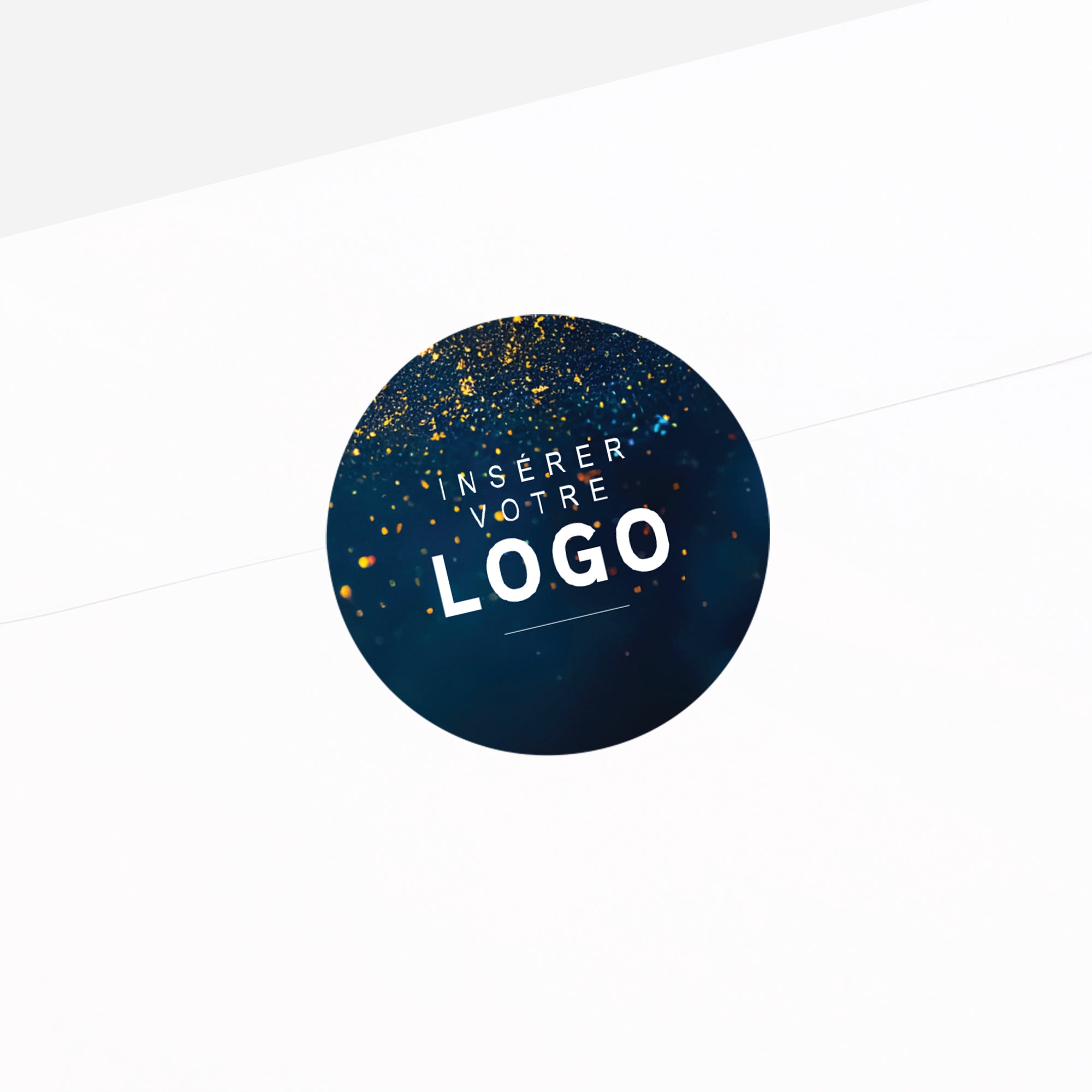 Éclats Nocturnes | Vœux professionnels • Sticker • Rond photo N° 2