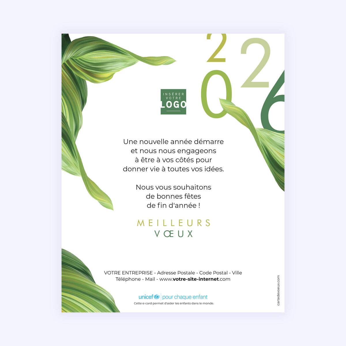 Respiration végétale | Vœux professionnels • Carte virtuelle • eCard Image photo N° 1